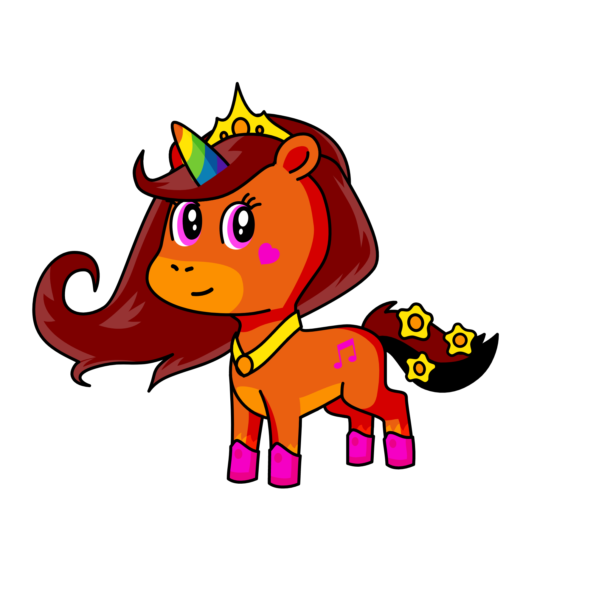 Melody, the unicorn