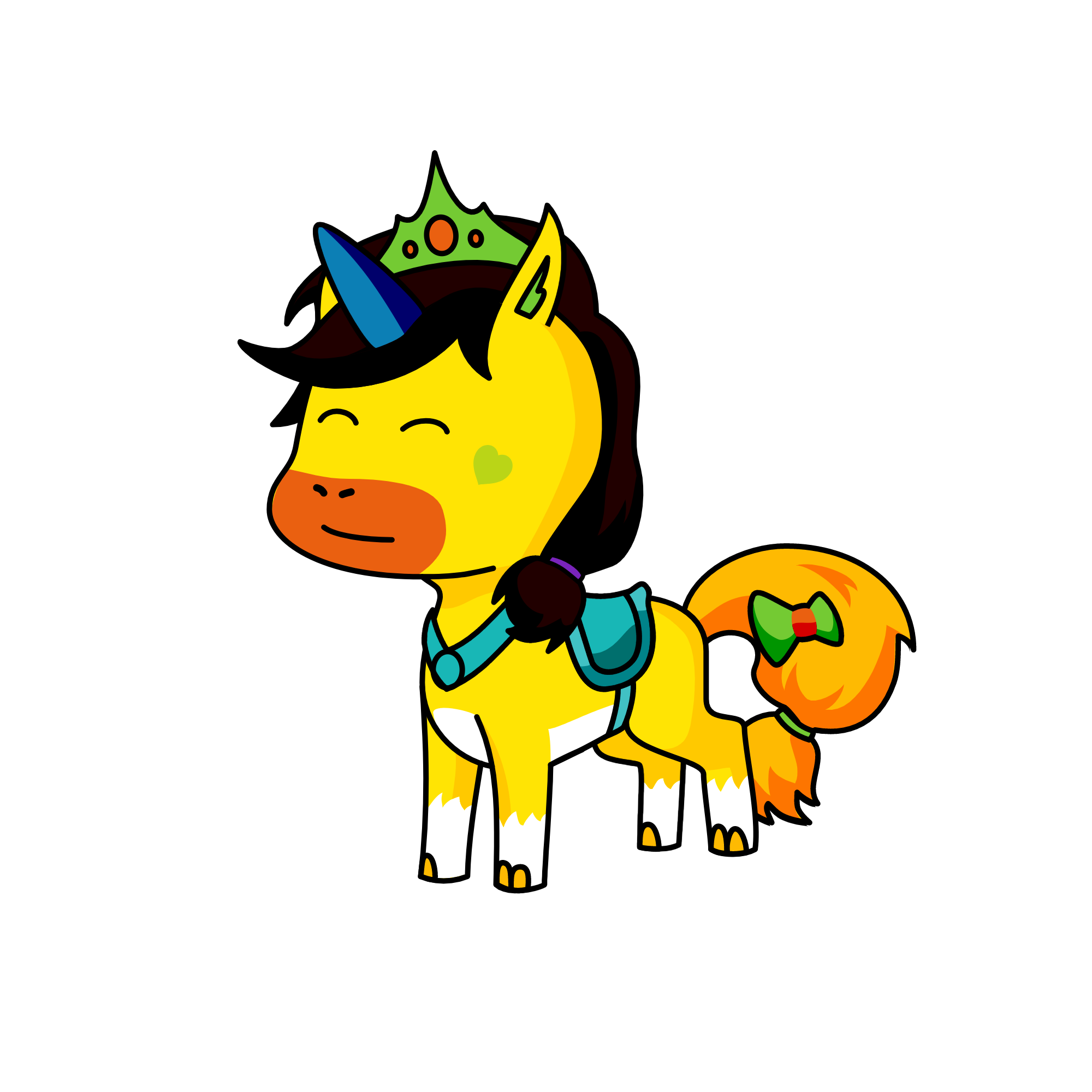 Rainbow, the unicorn
