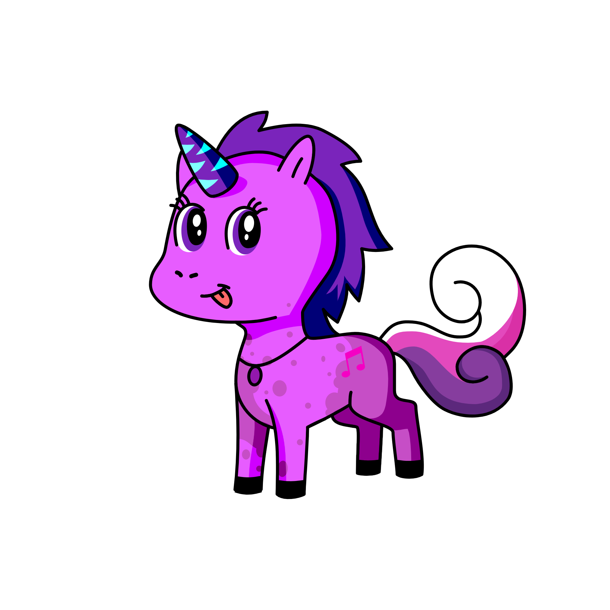 purple queen , the unicorn