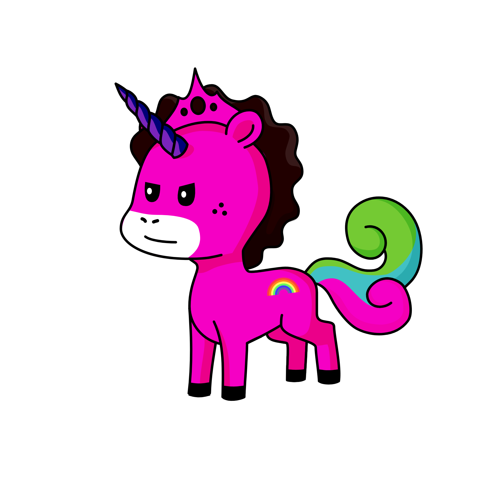 Princess Meany, the unicorn