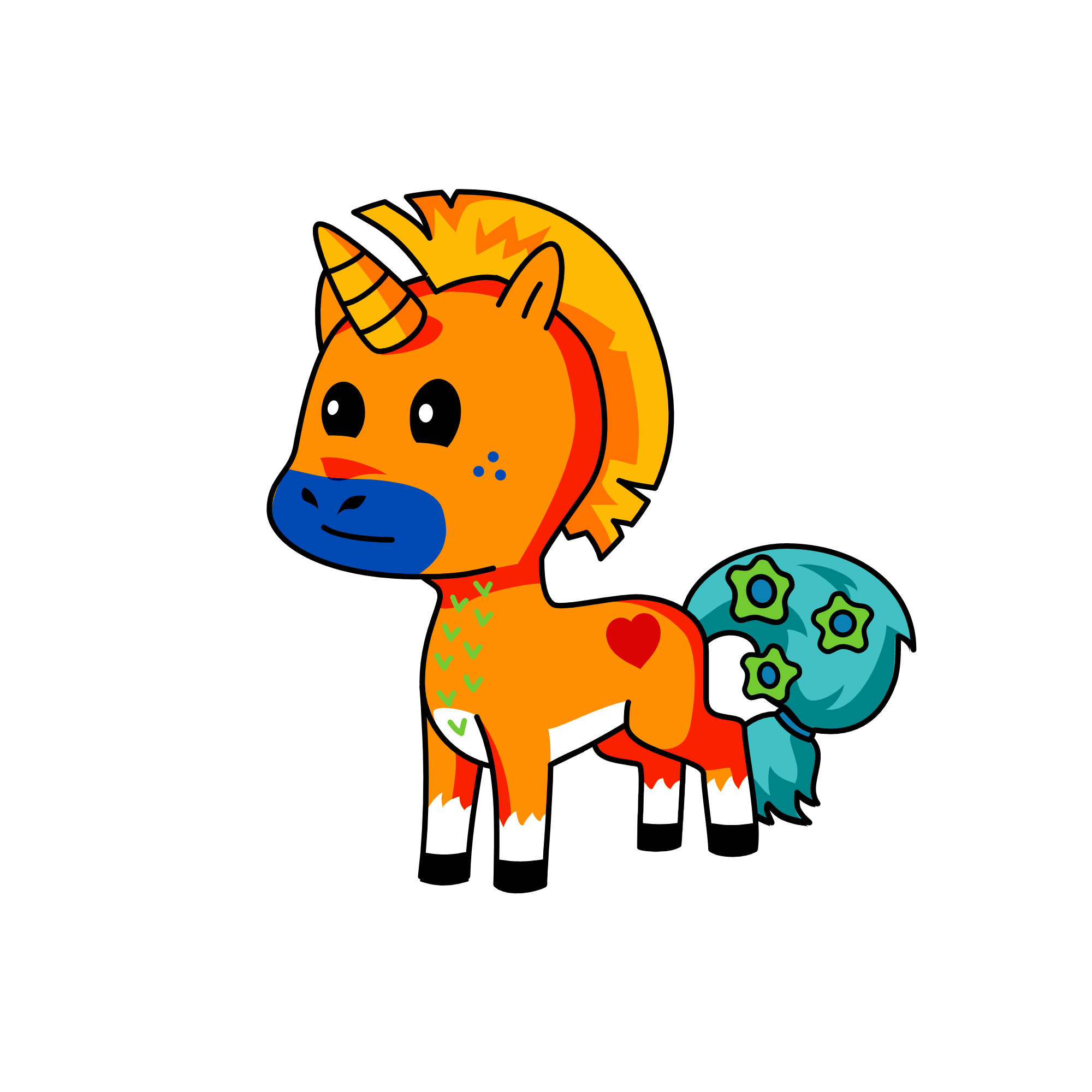 Moo, the unicorn
