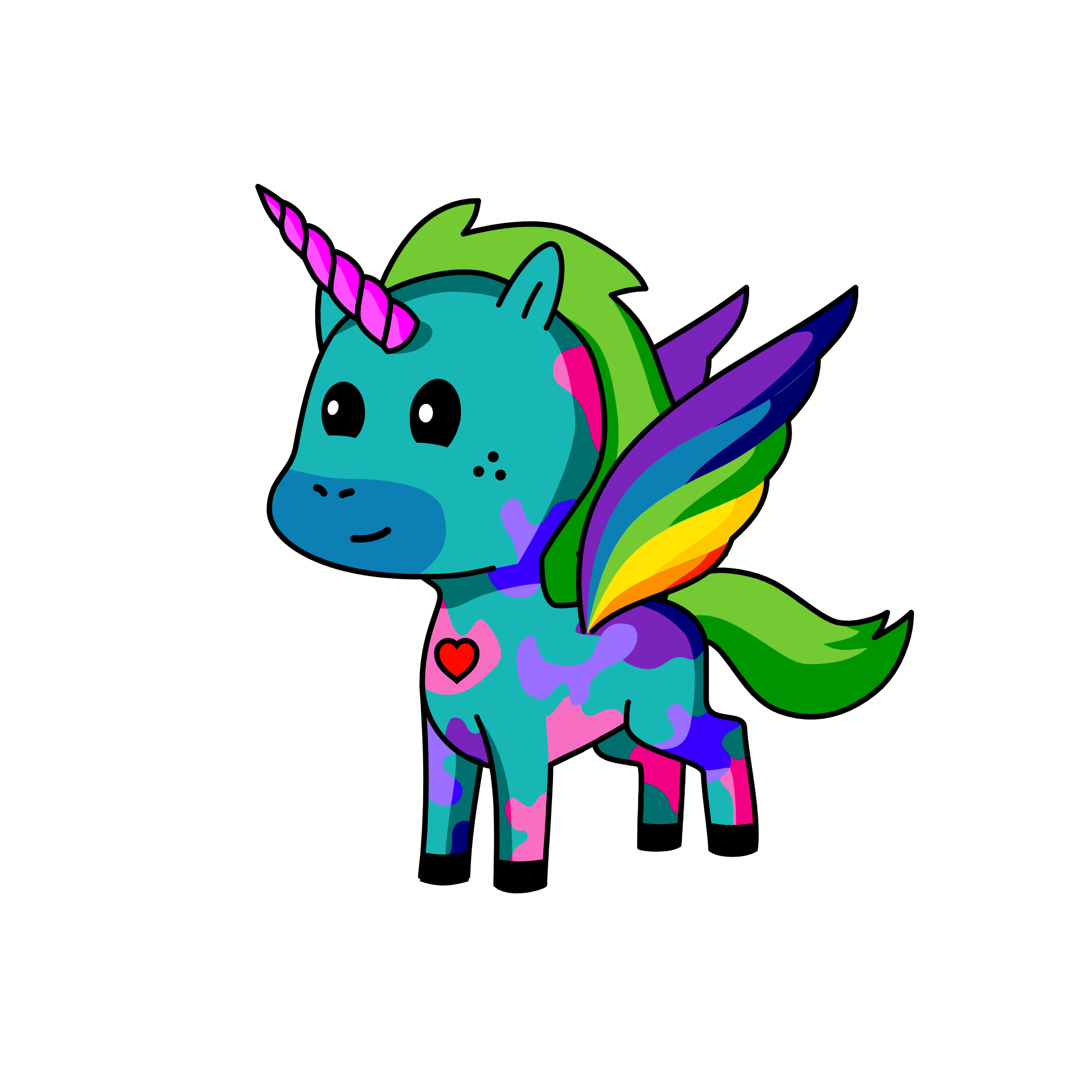 Pride Jr., the unicorn