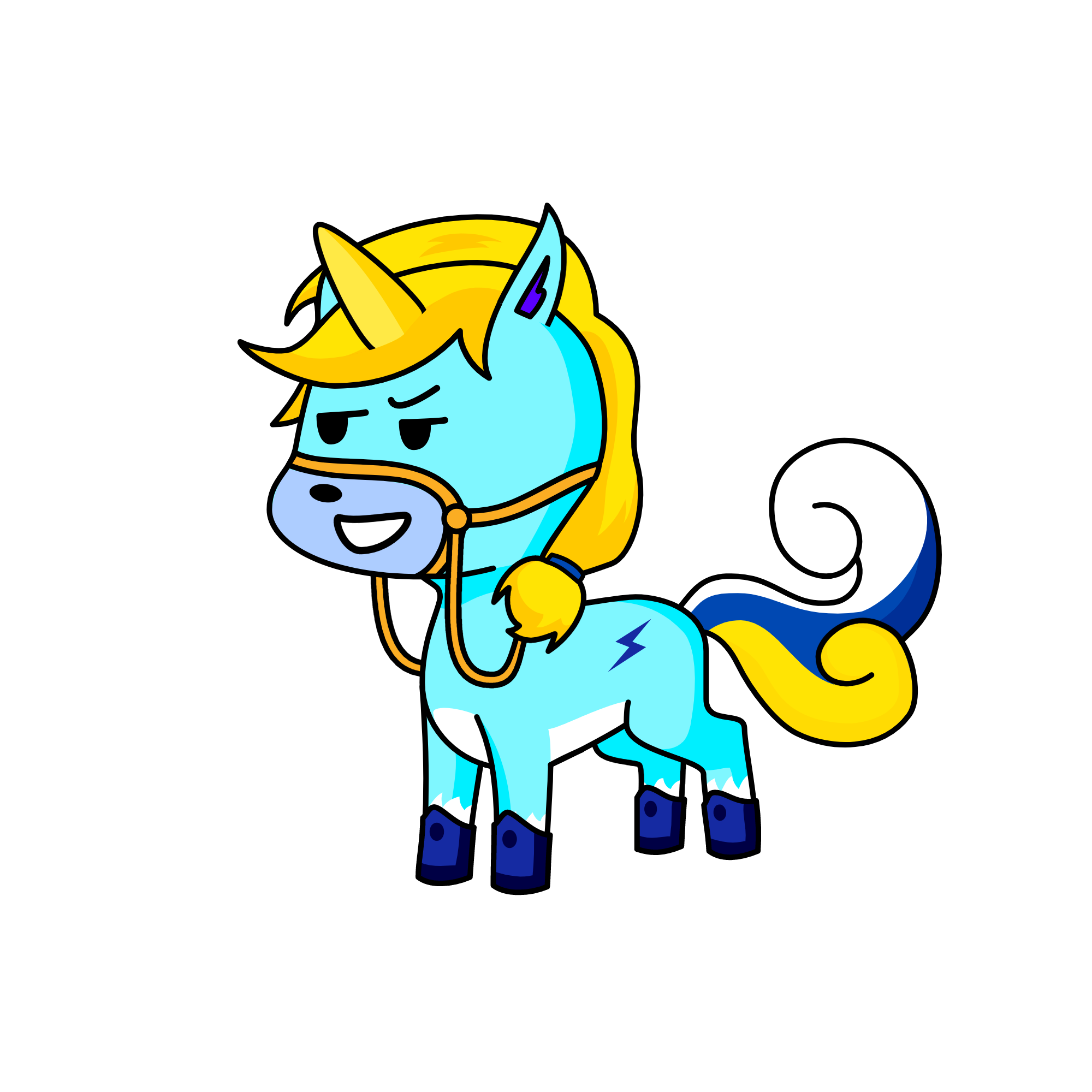 frio blue unicorn, the unicorn