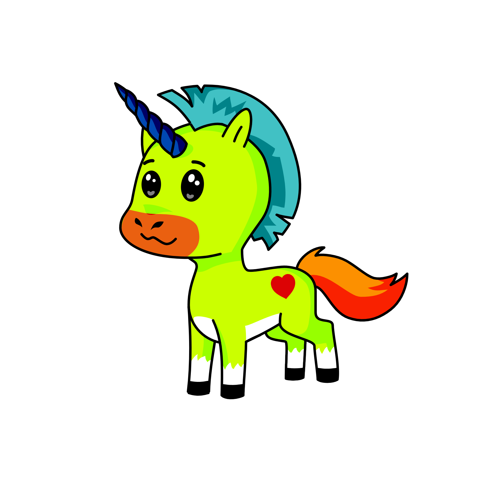 Rock and roll, the unicorn