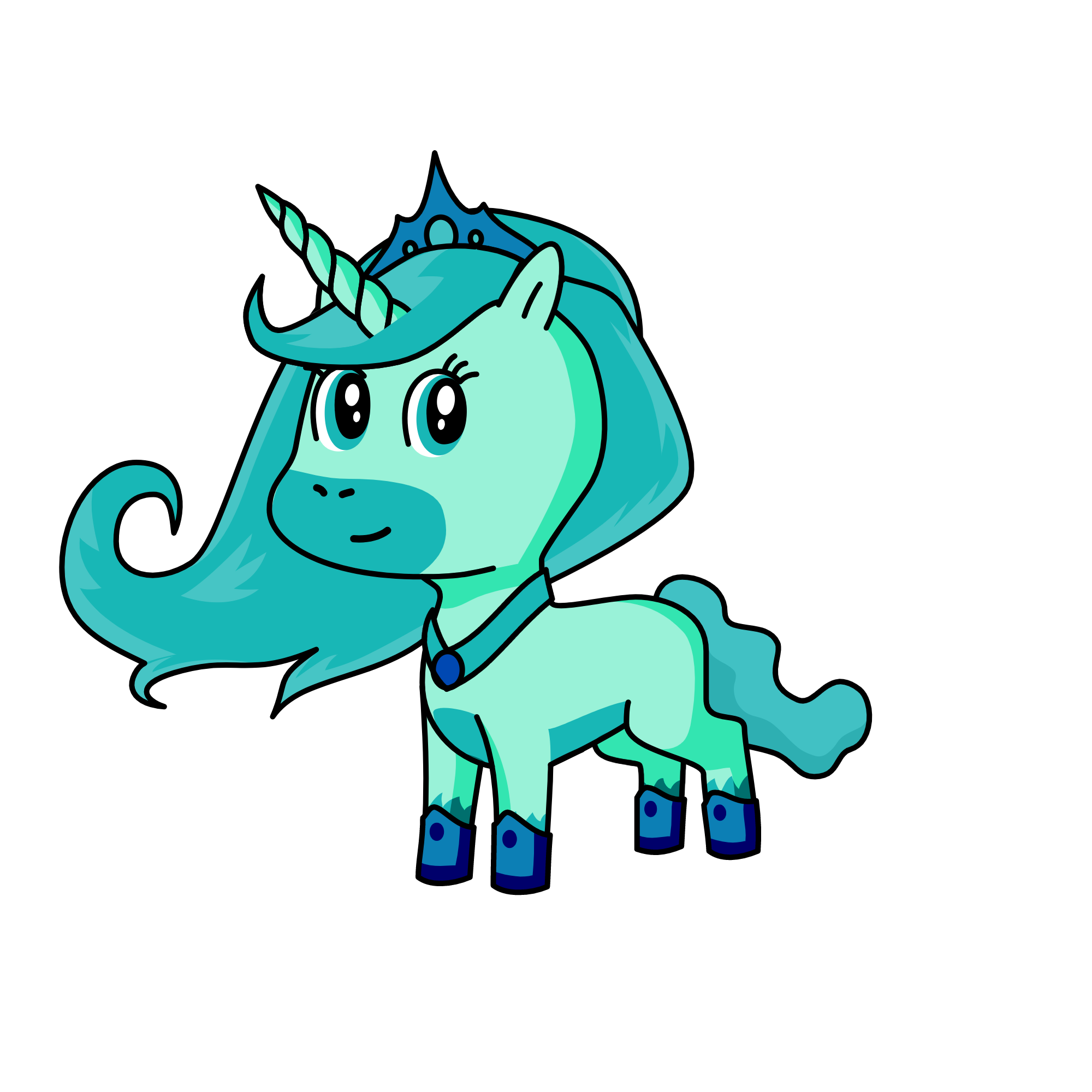 Queen of the sea, the unicorn