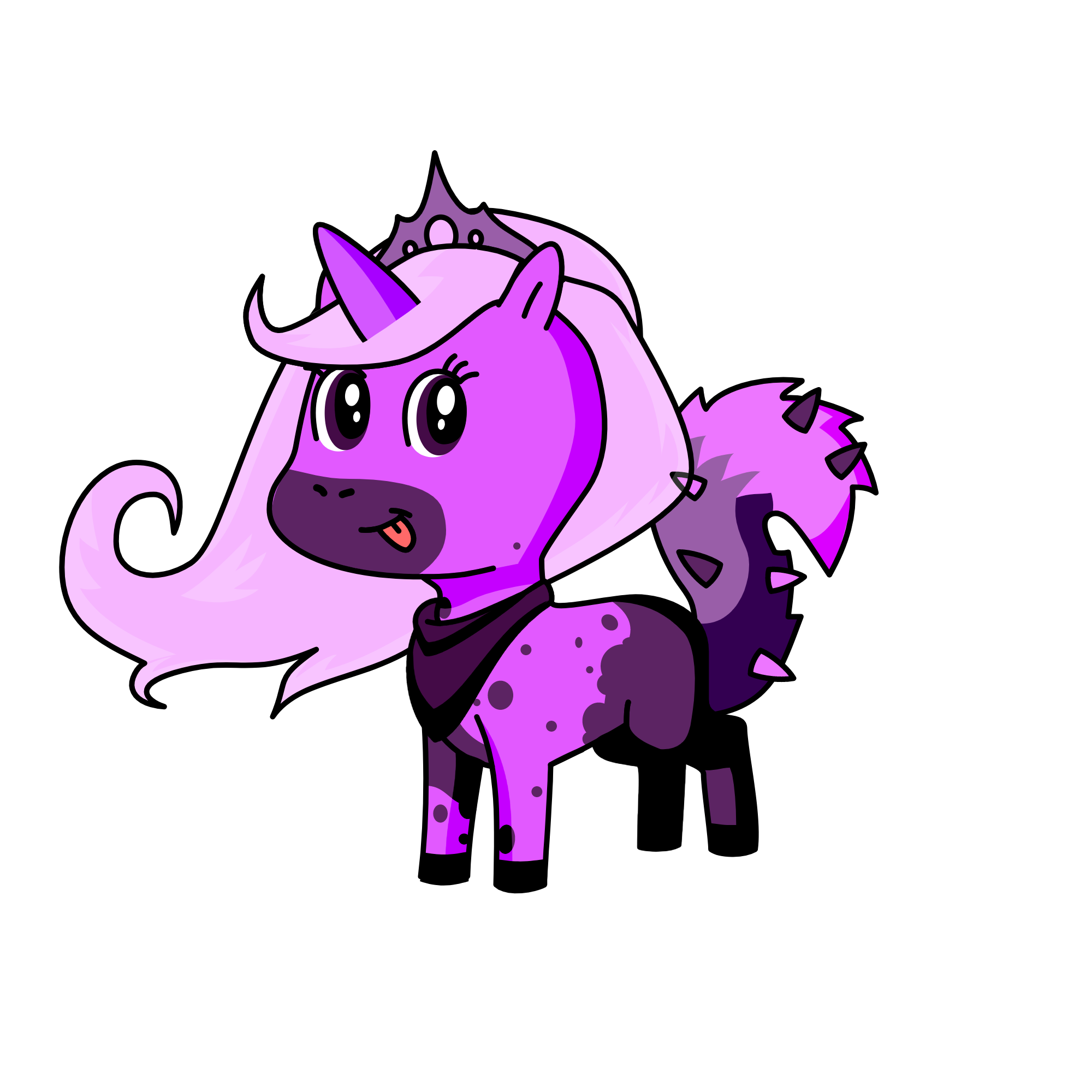 Lavender, the unicorn