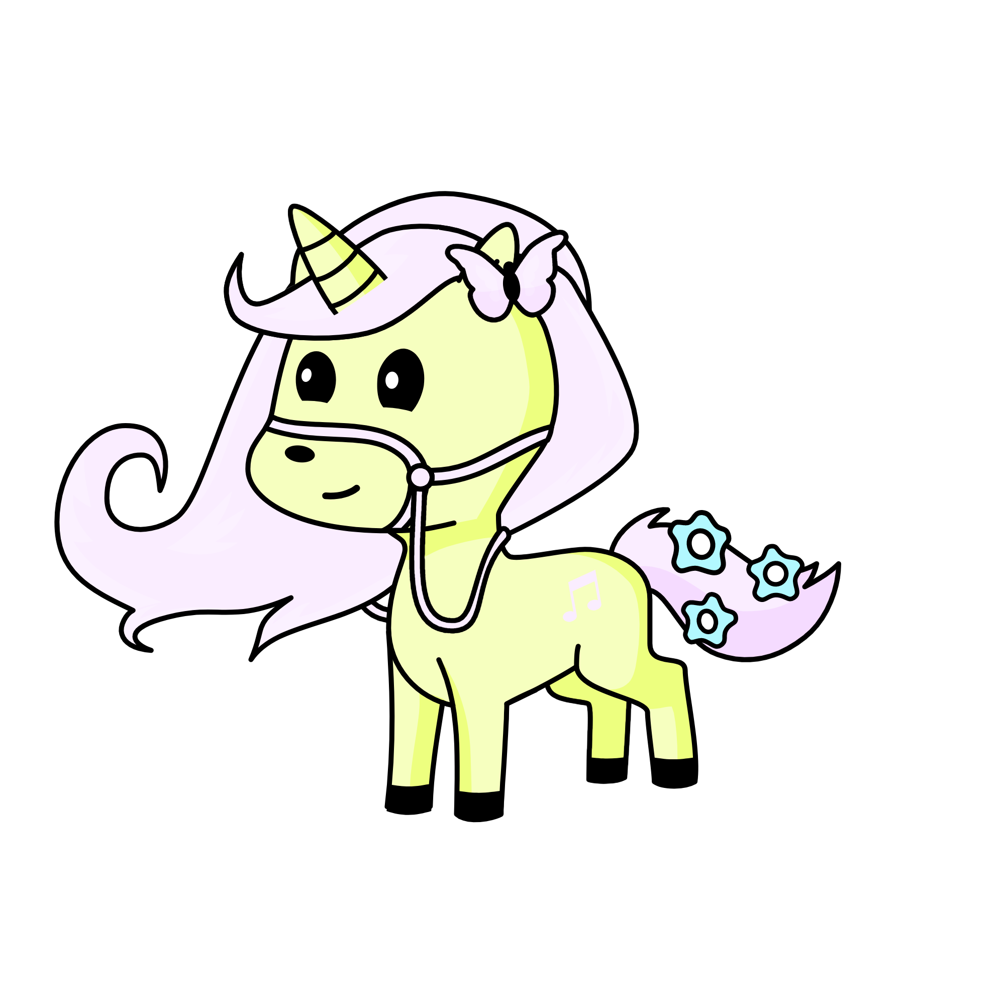Flutter-Chan, the unicorn