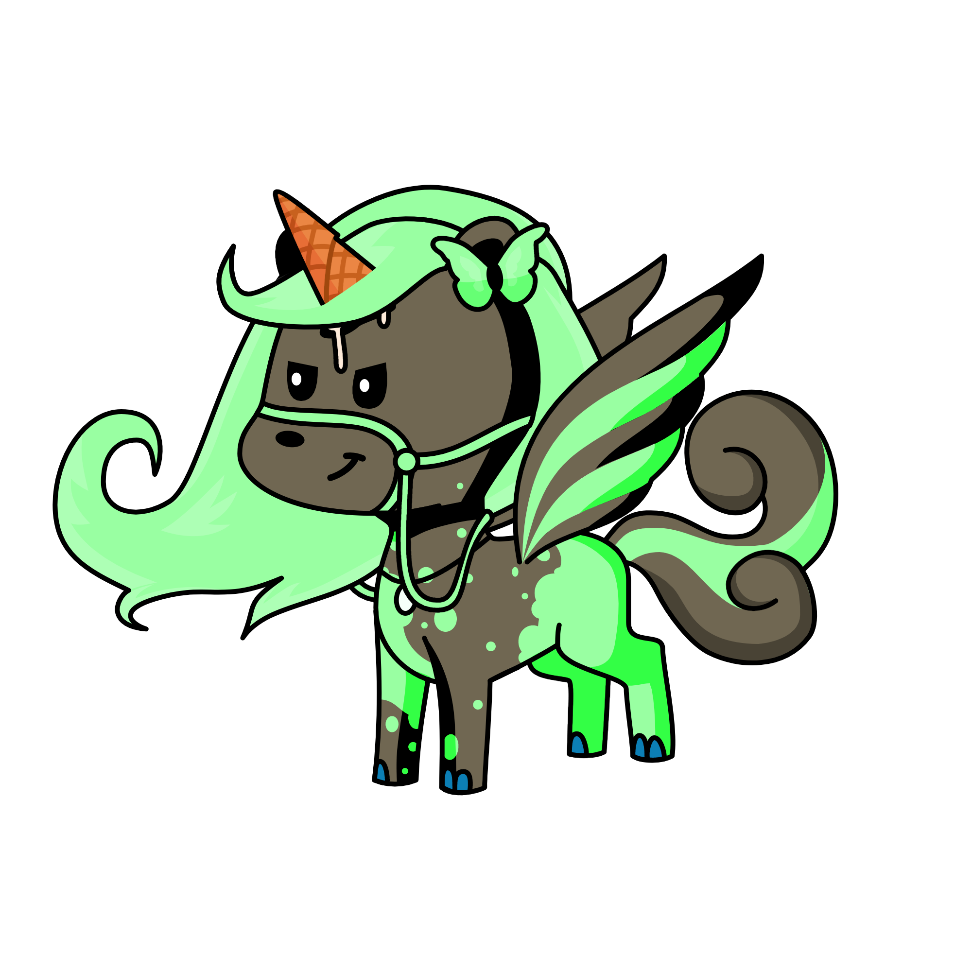 Minty, the unicorn