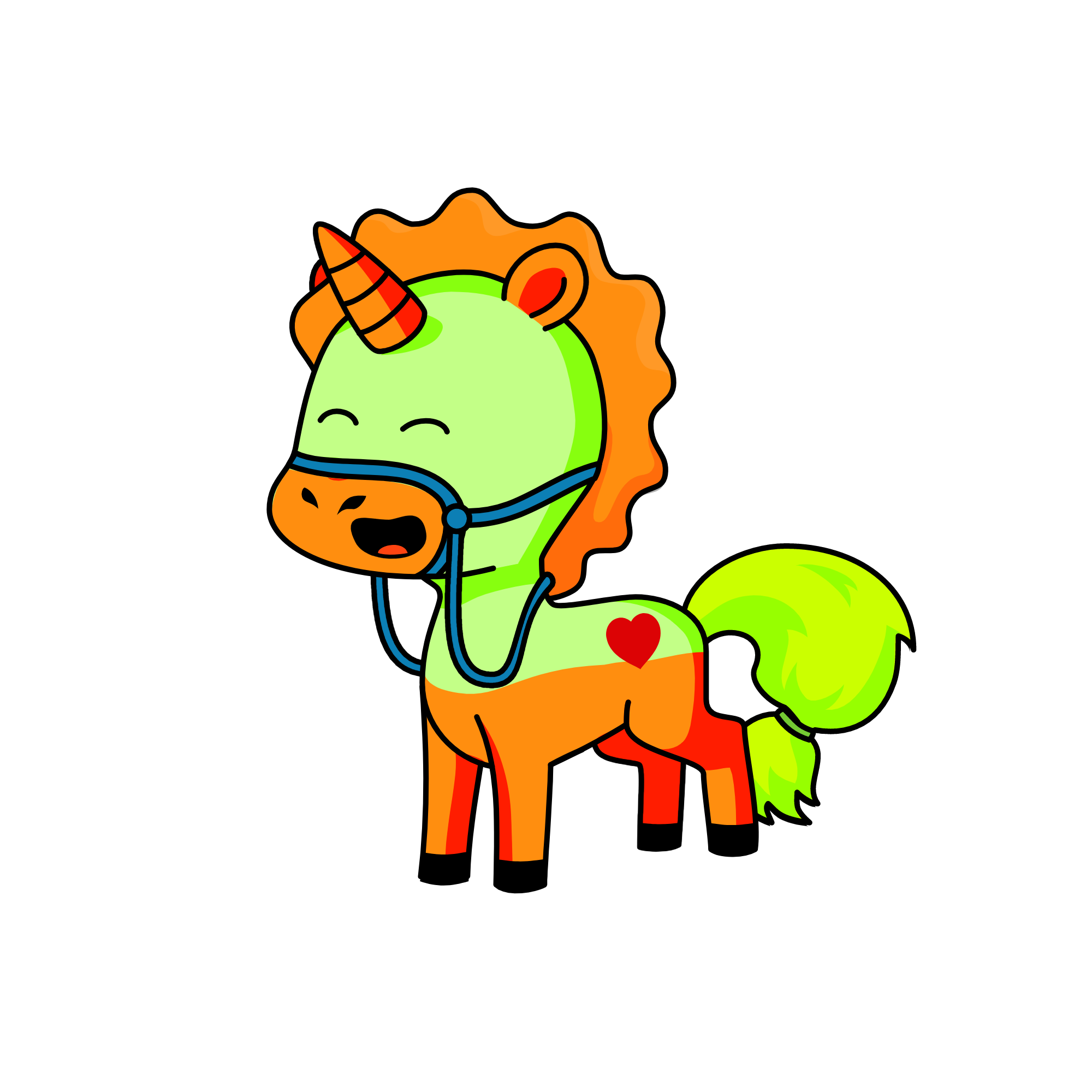 Laughter, the unicorn