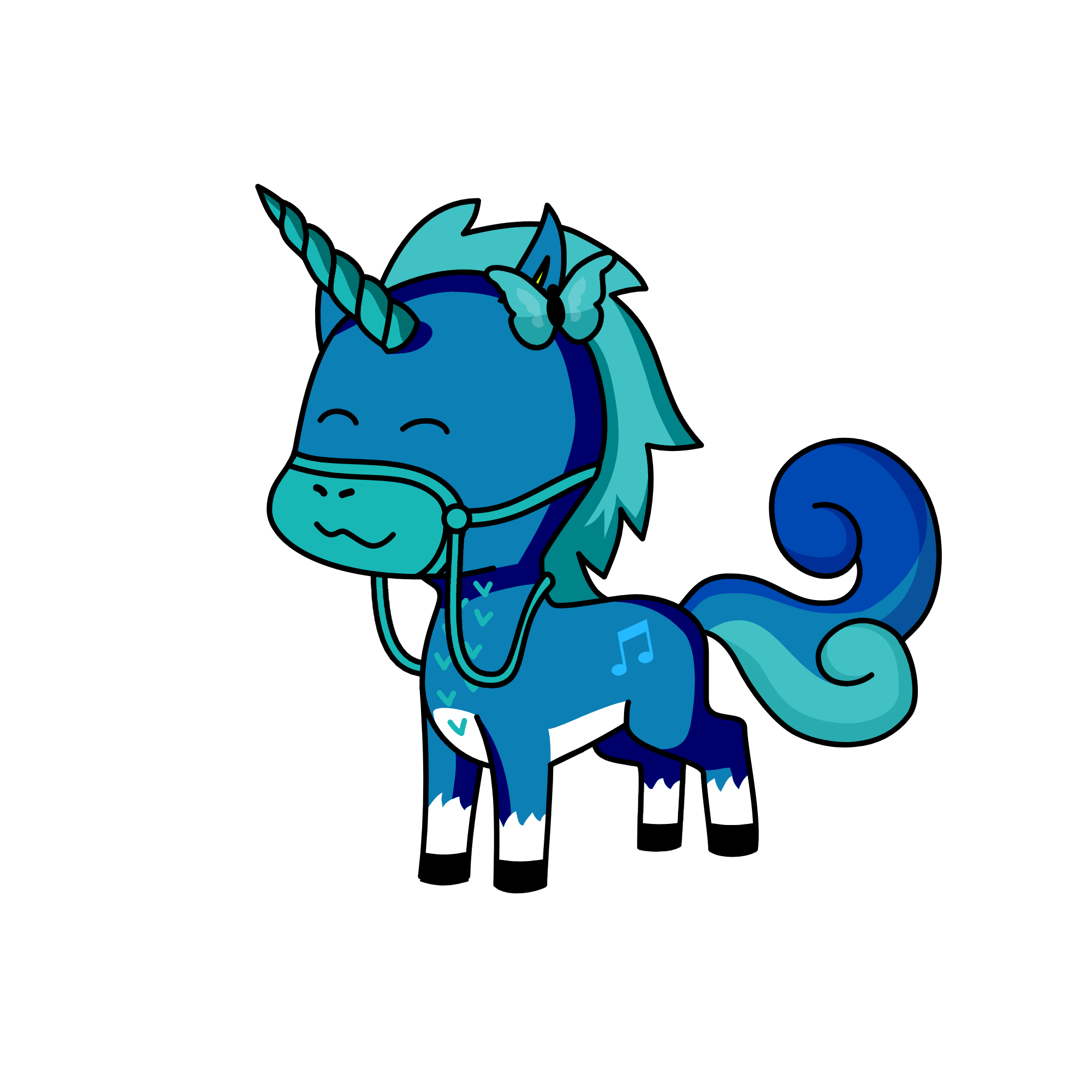 Snow flake, the unicorn