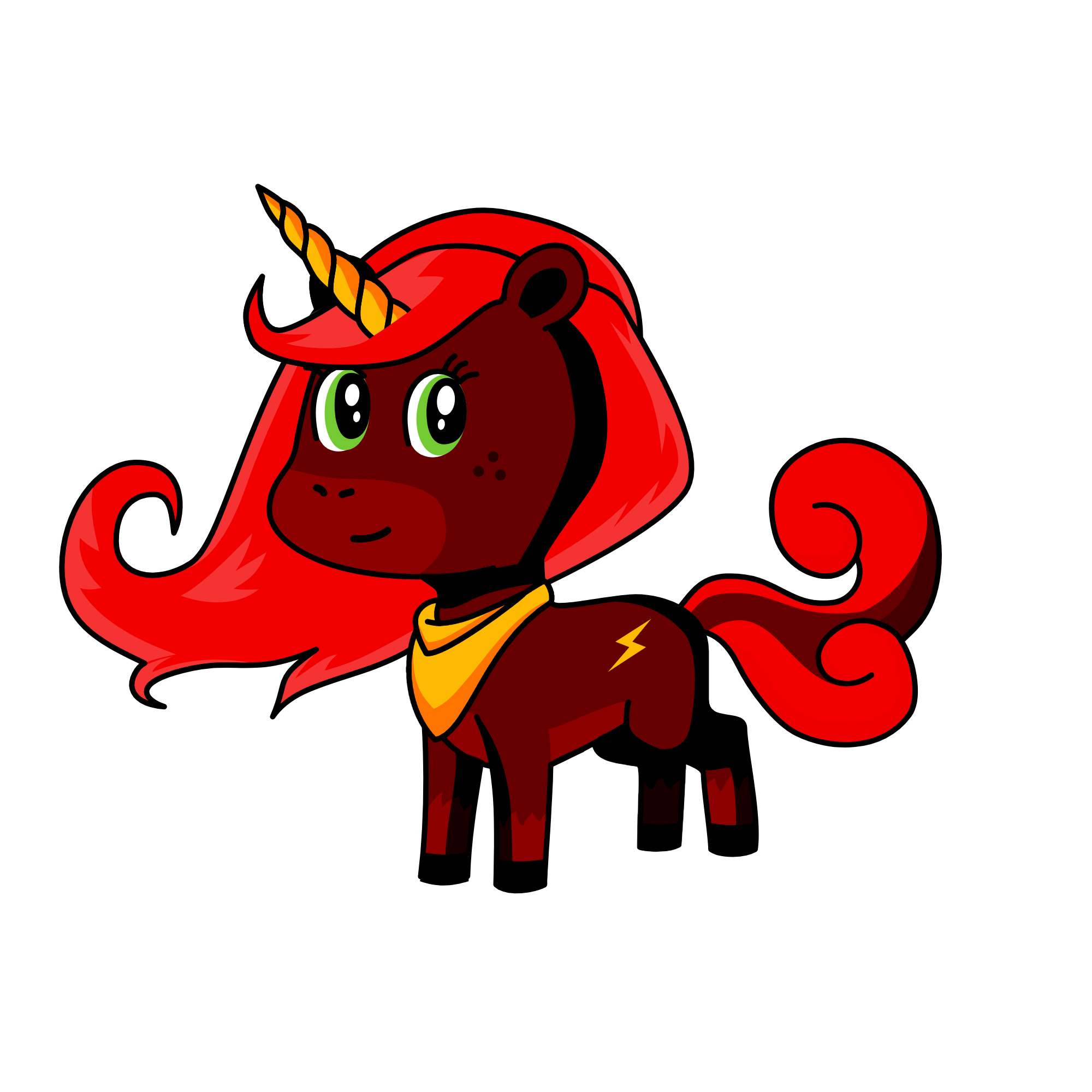 Tartan, the unicorn