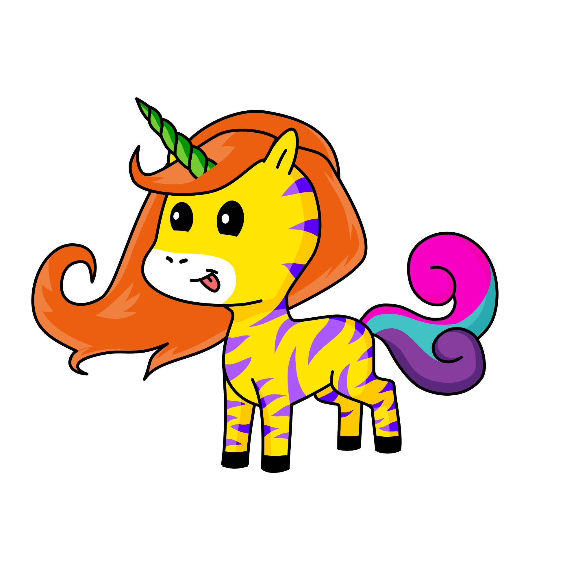 Sparkles, the unicorn