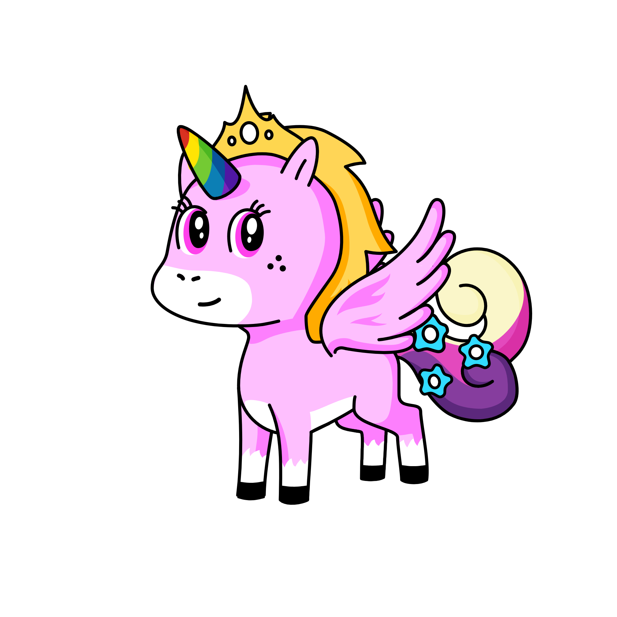 Flyer, the unicorn