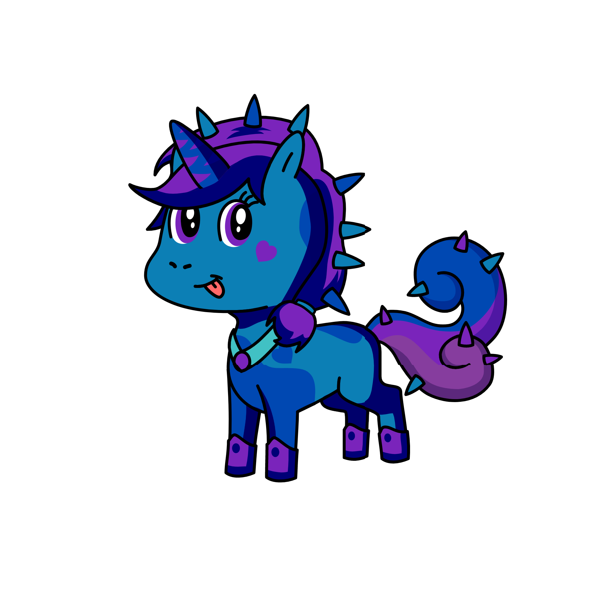 spiky spice, the unicorn