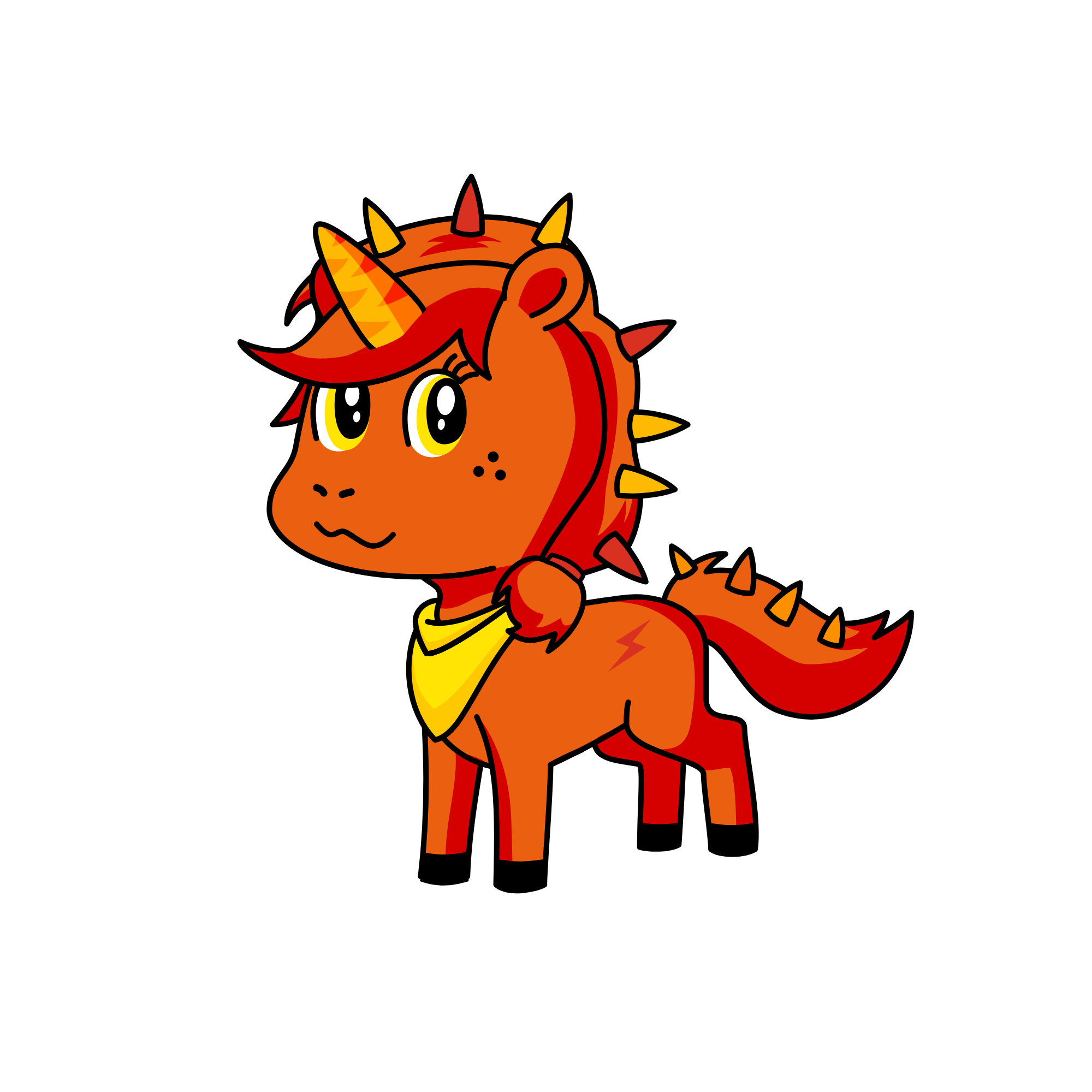 Fire, the unicorn