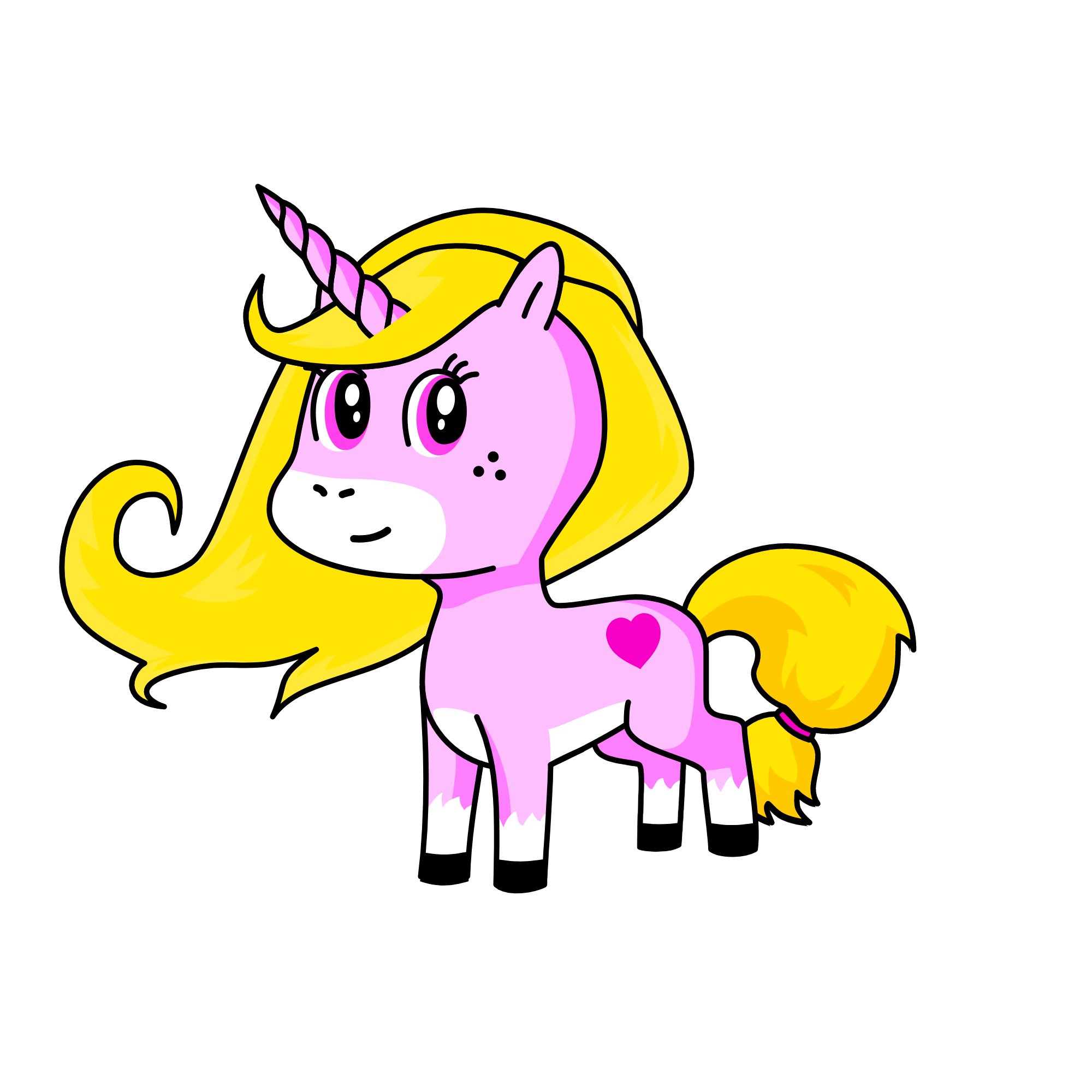 Princess Pink, the unicorn