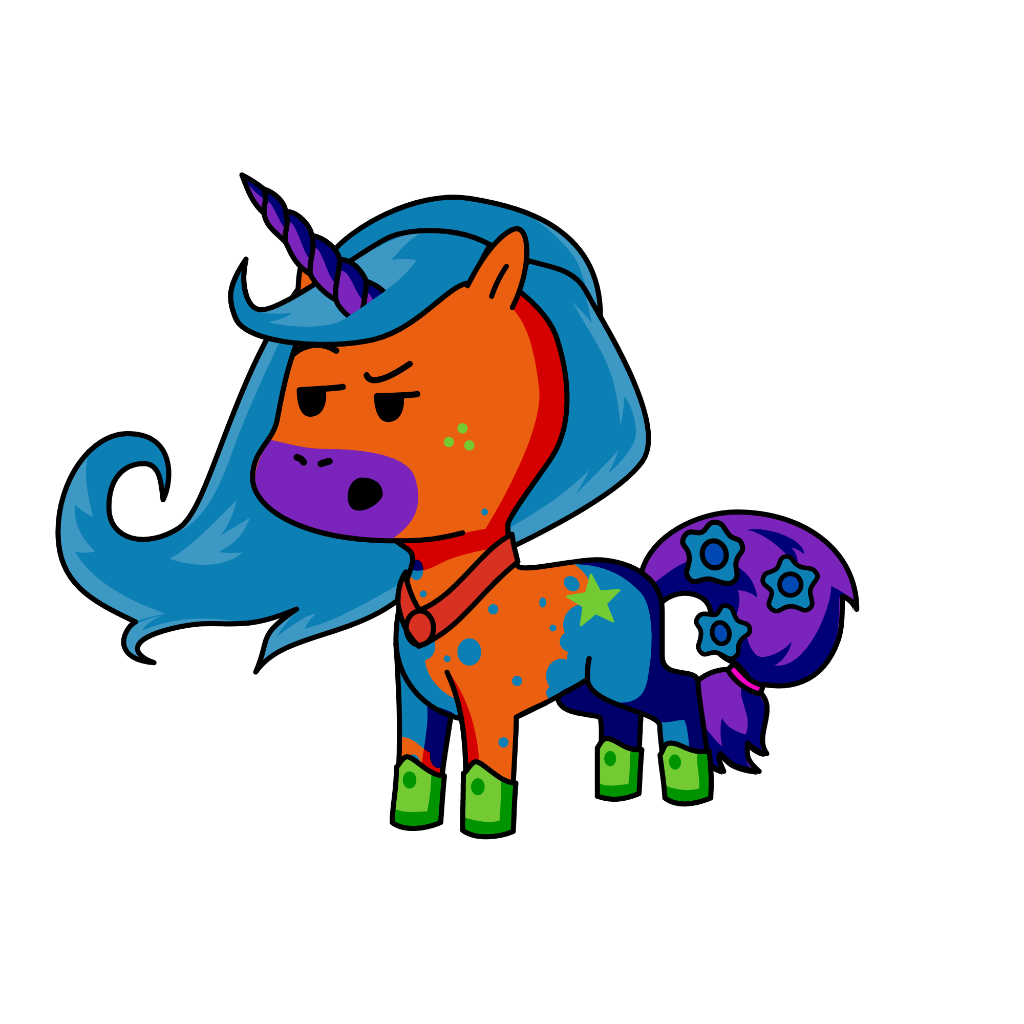 spot dot, the unicorn