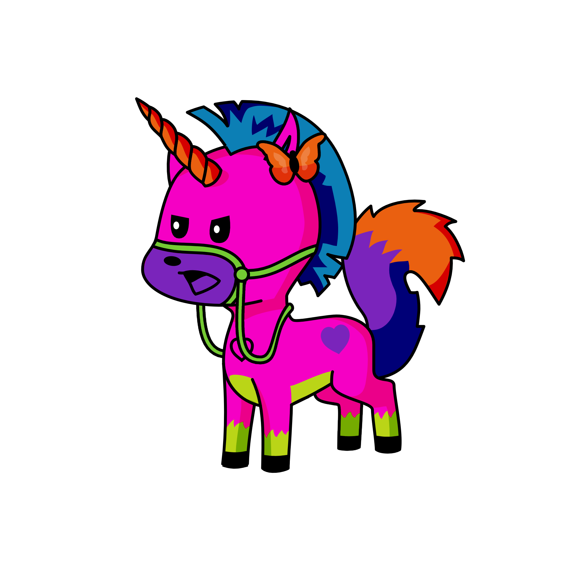 AWESOME MOEHOCK!!!, the unicorn