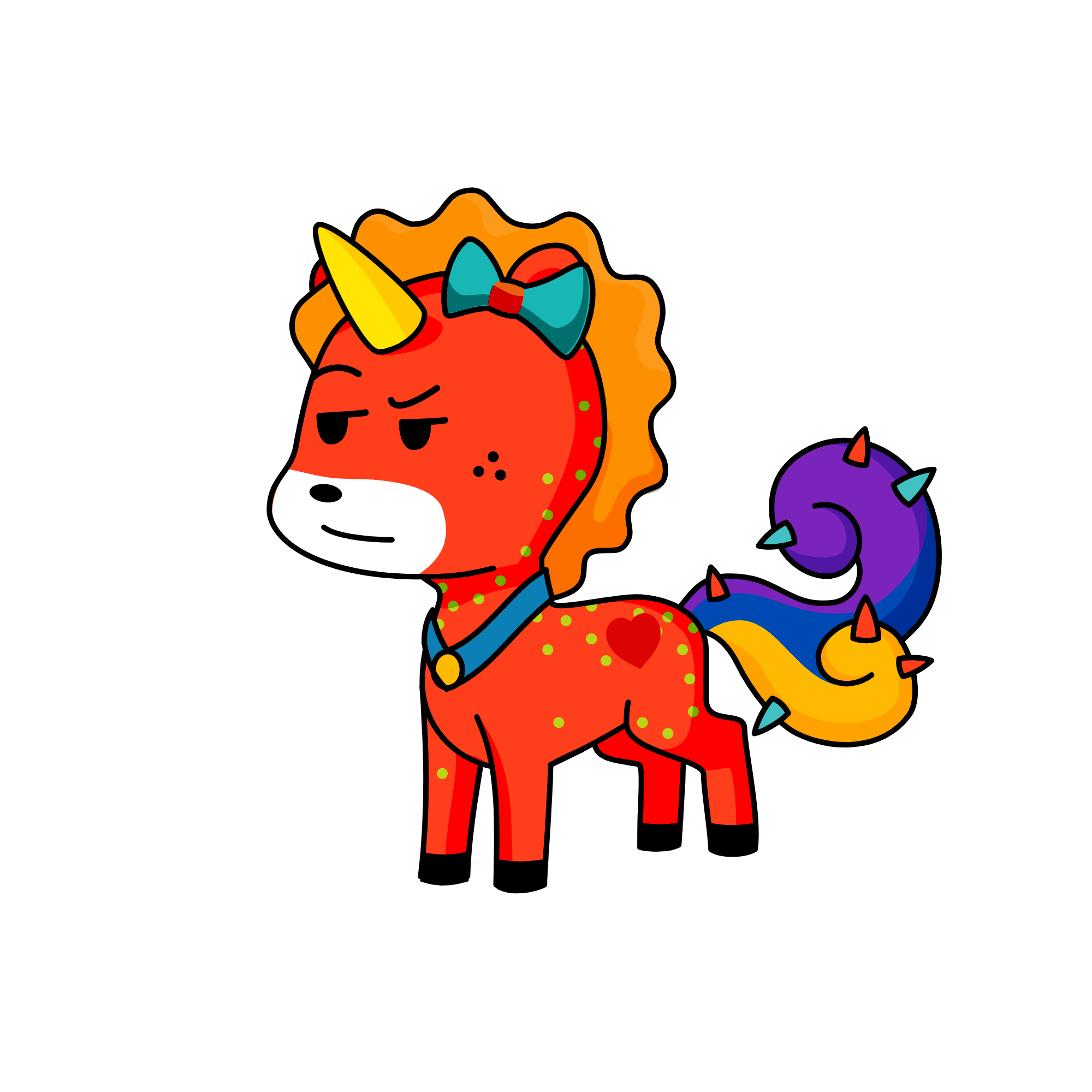Fluffly, the unicorn