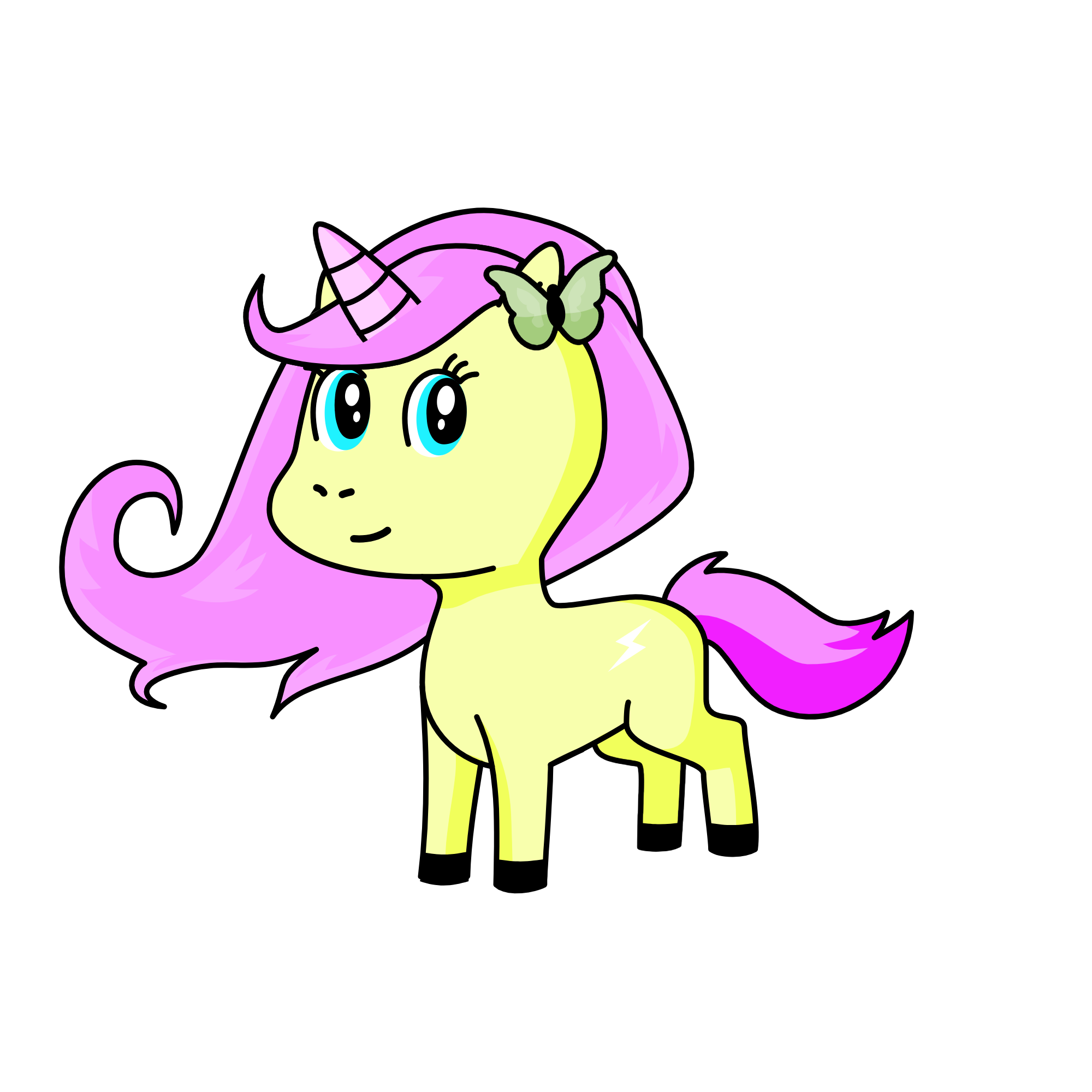 fluttershy, the unicorn