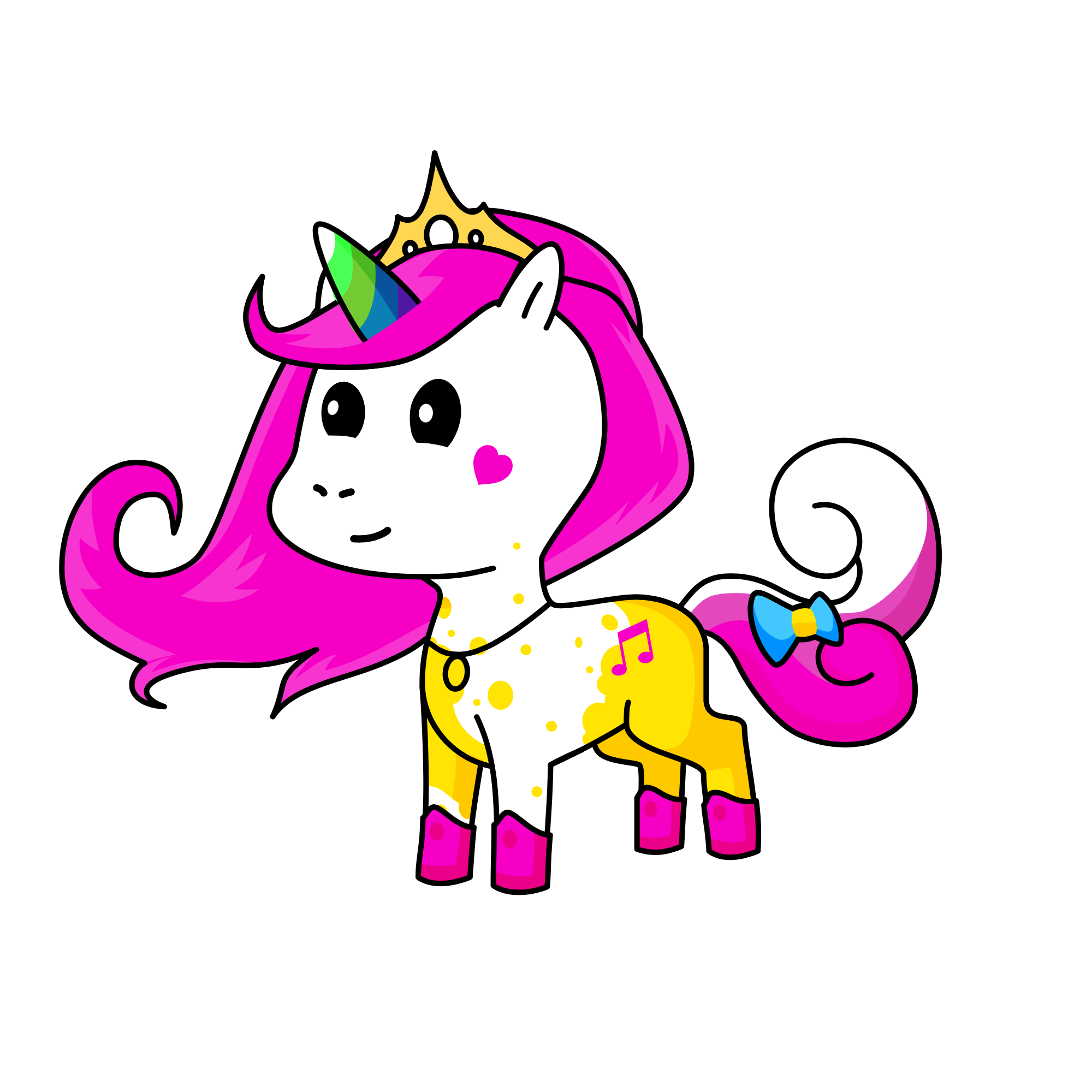 queen sun shine, the unicorn