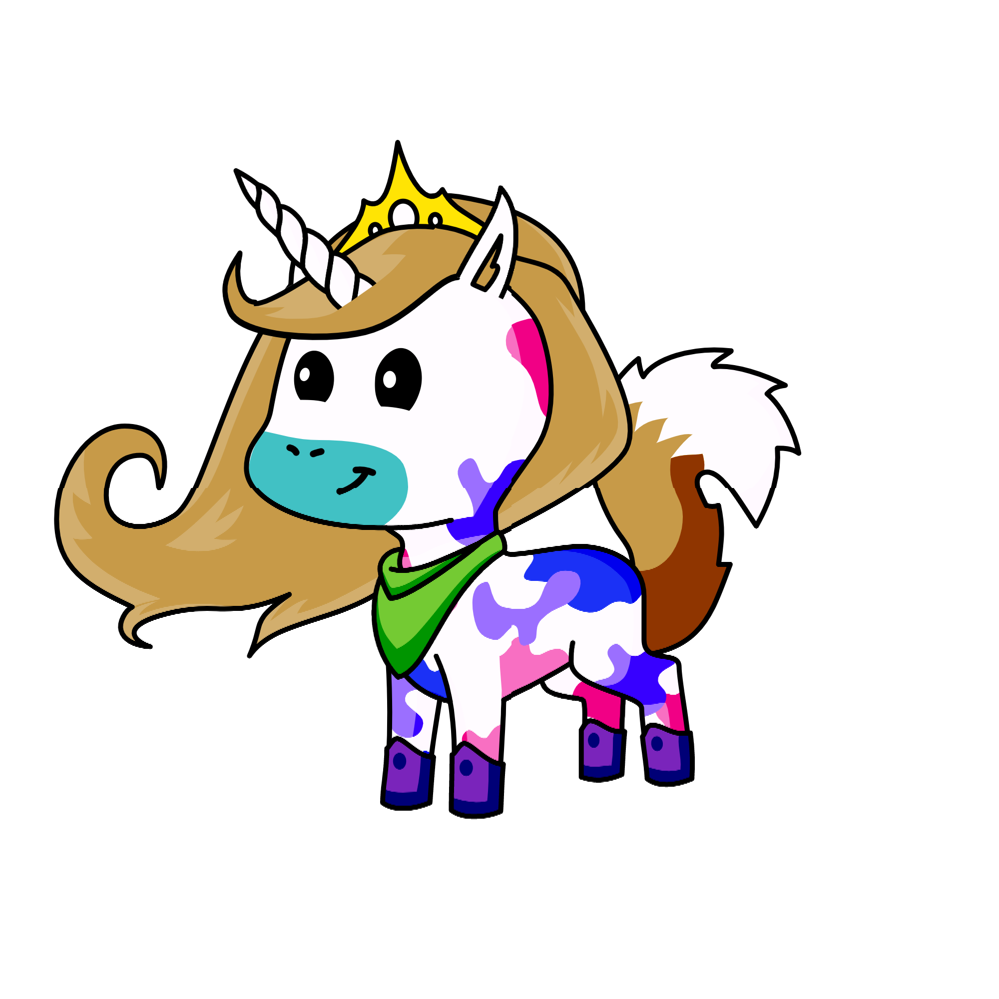 Splatty, the unicorn