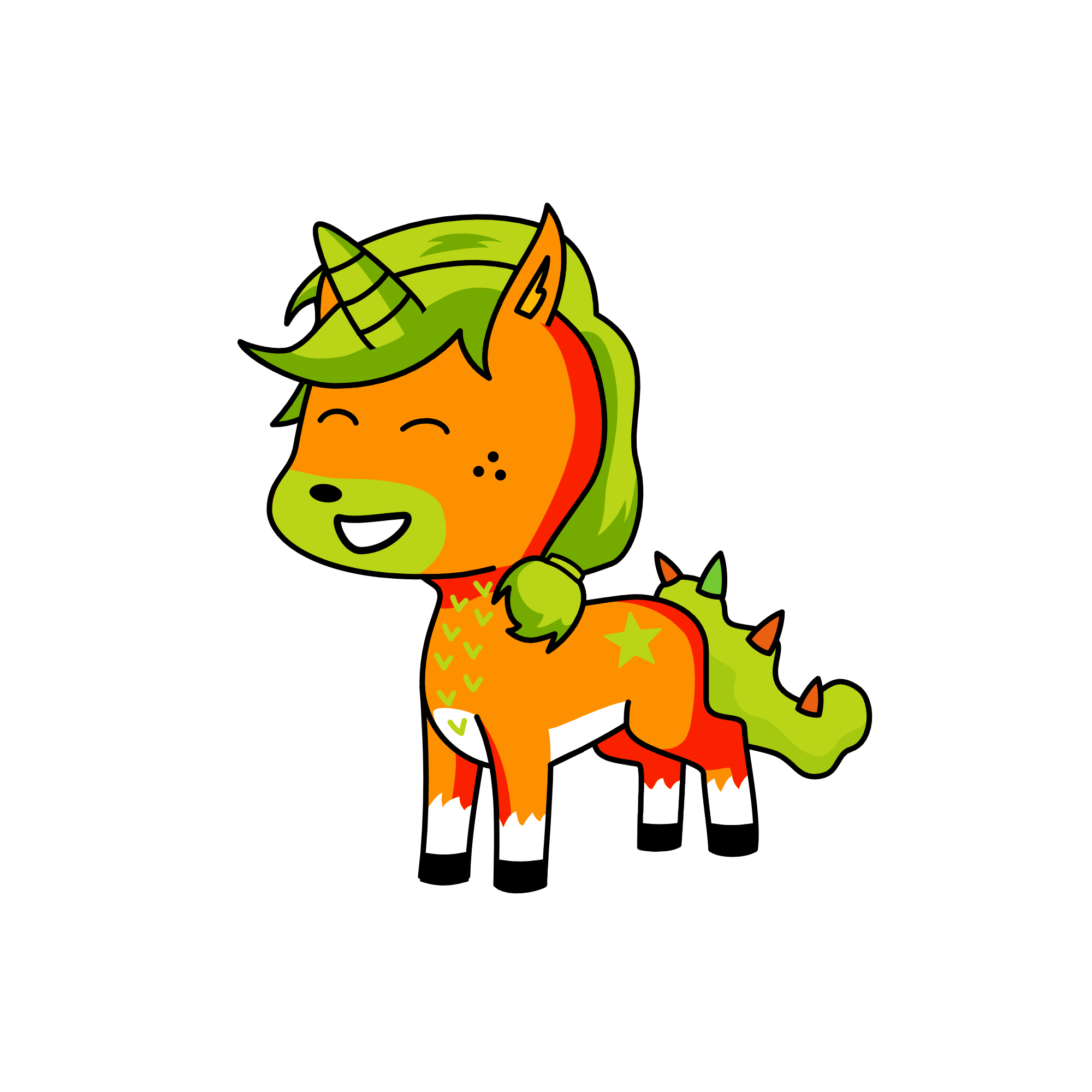 Smile, the unicorn