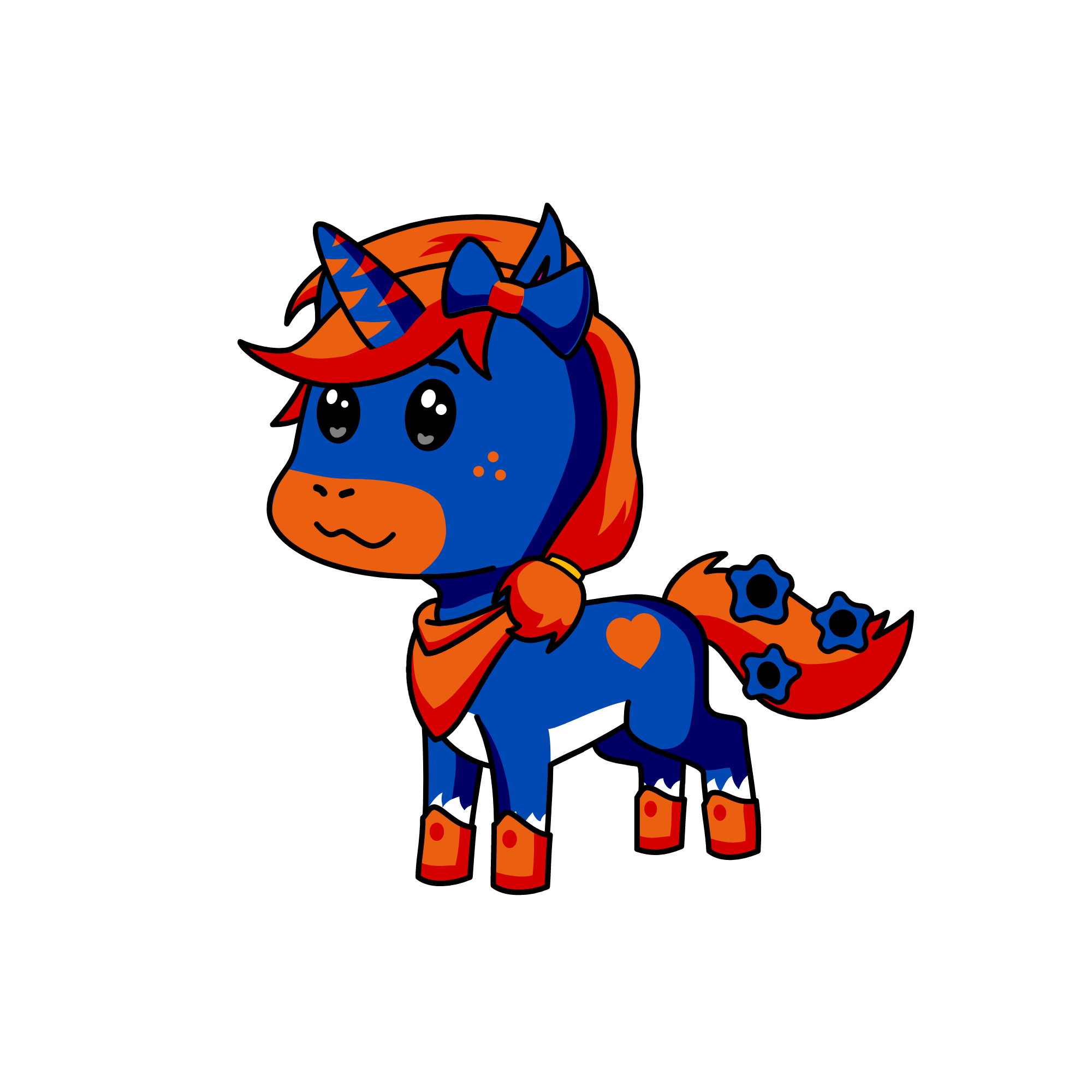 Scaredy, the unicorn