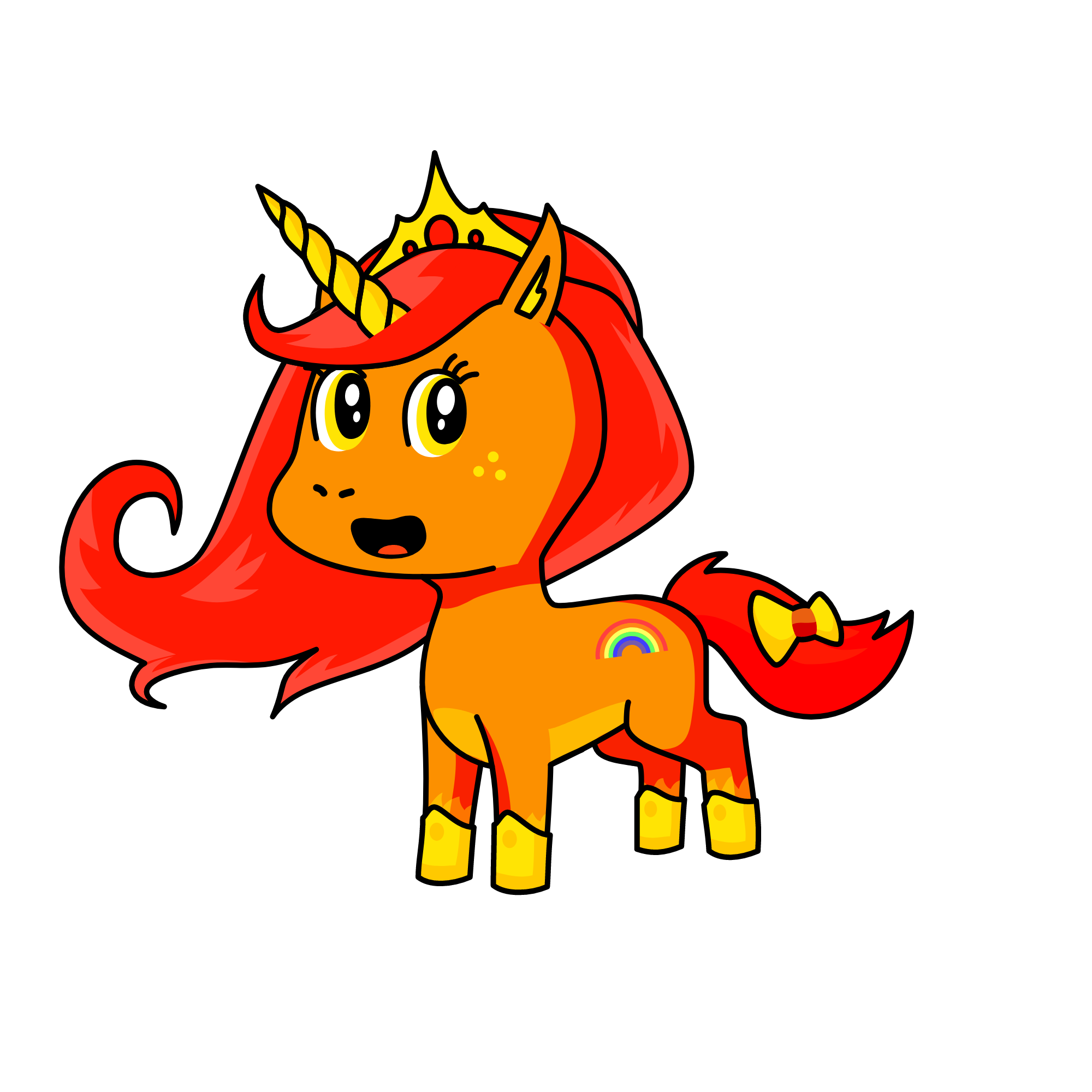 Princess Fire, the unicorn