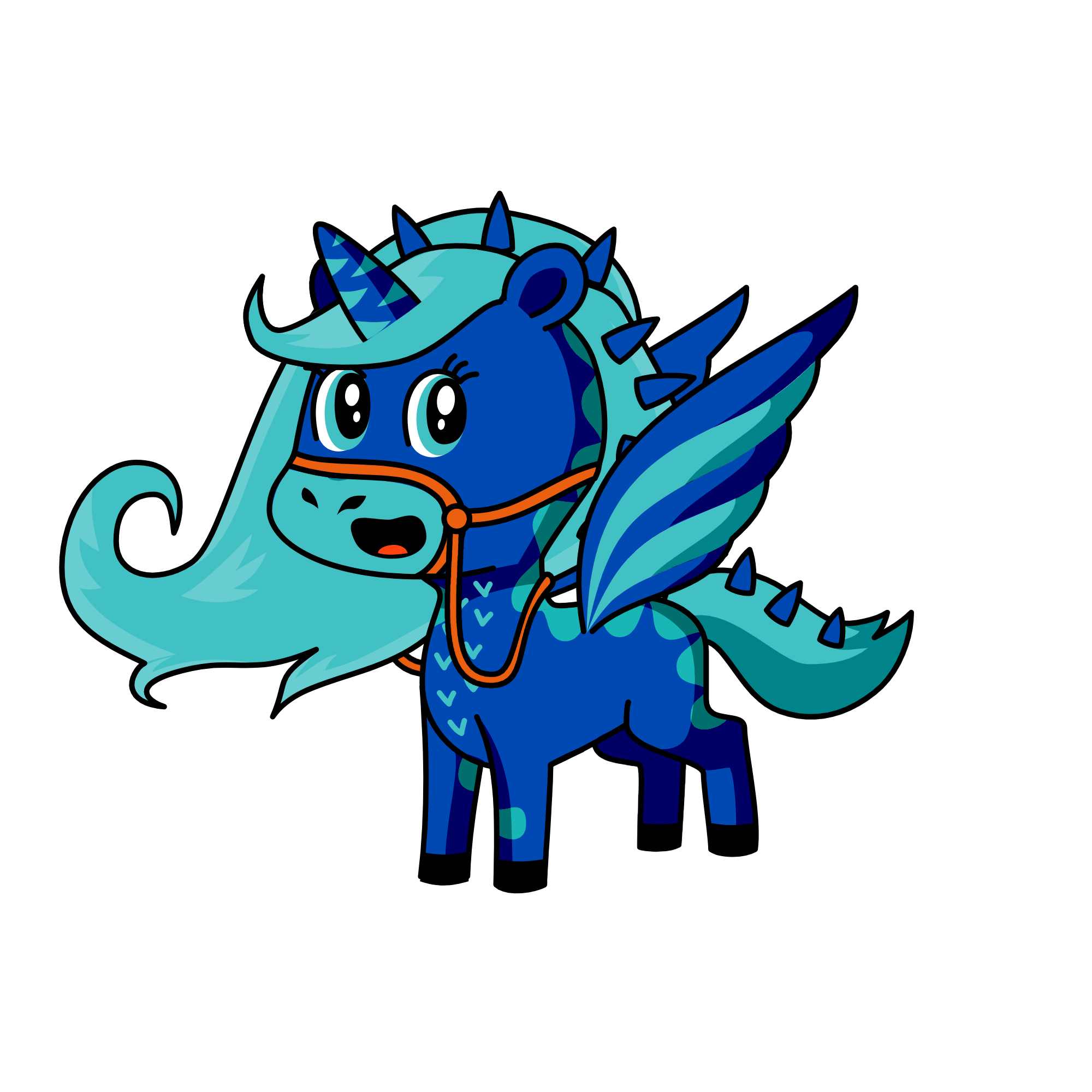 Spiky, the unicorn