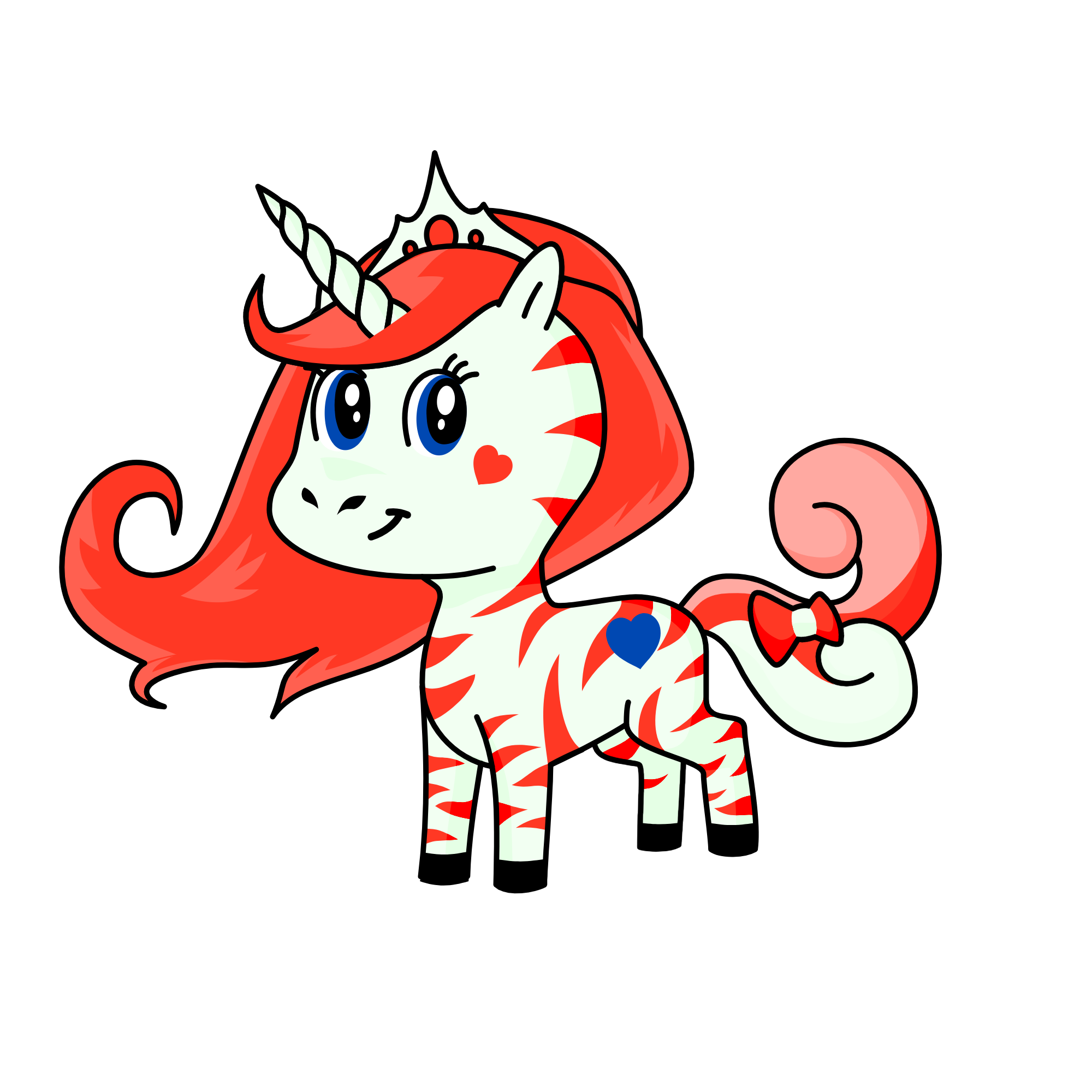 Strawberry, the unicorn