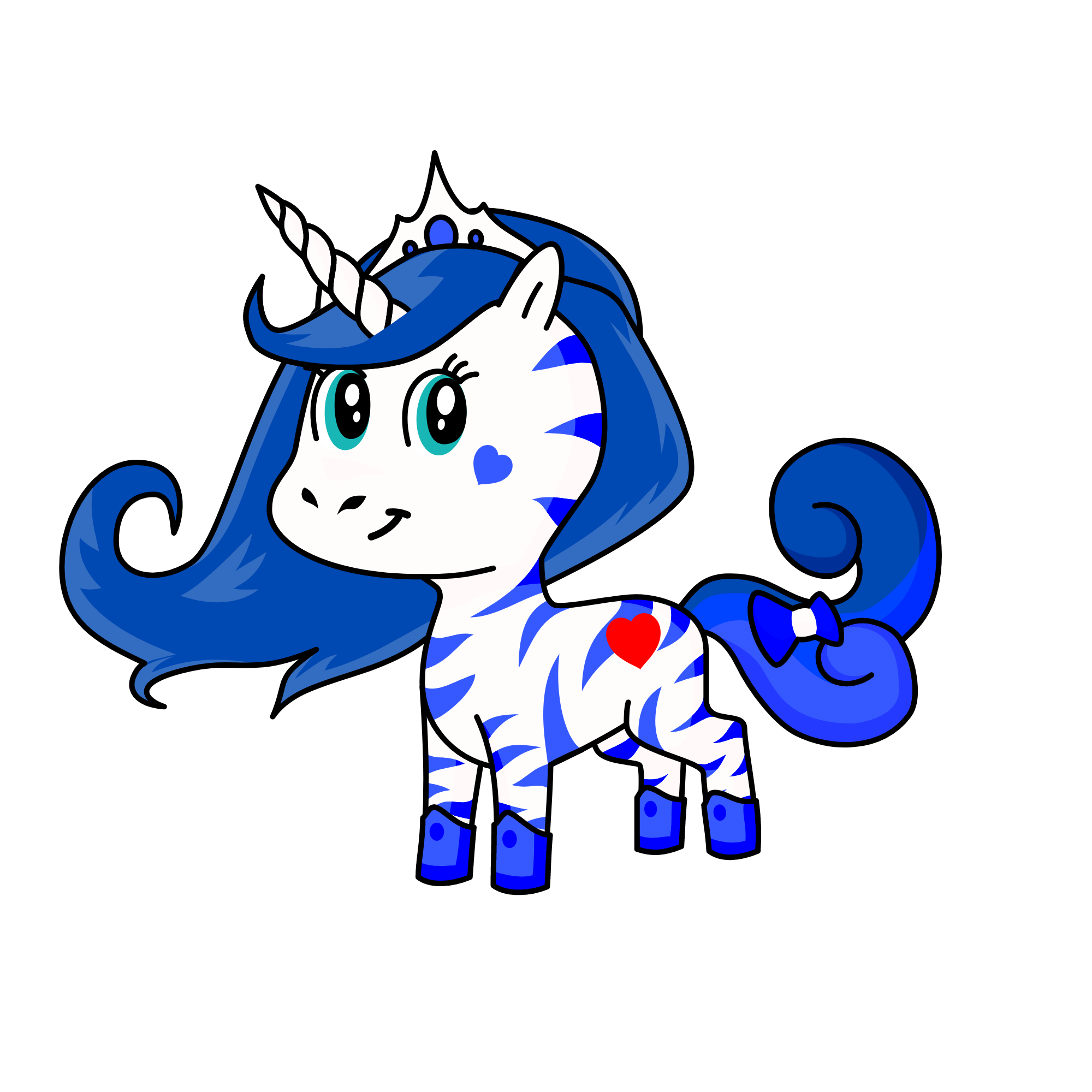 Blueberry, the unicorn