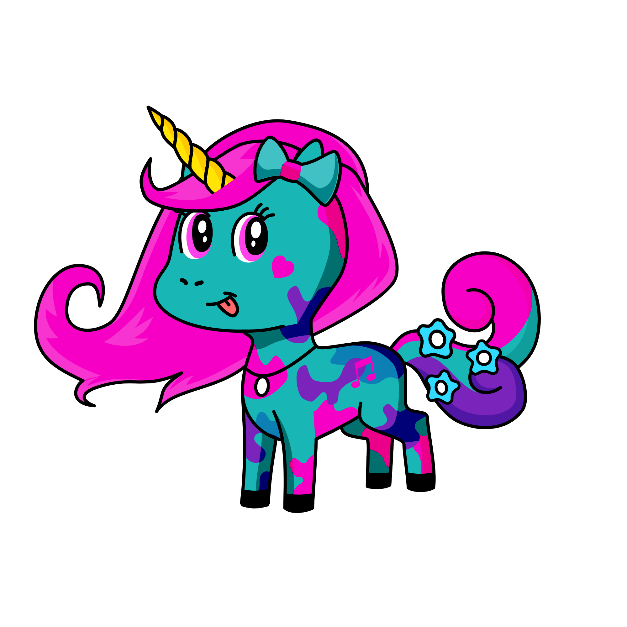 Lavender, the unicorn