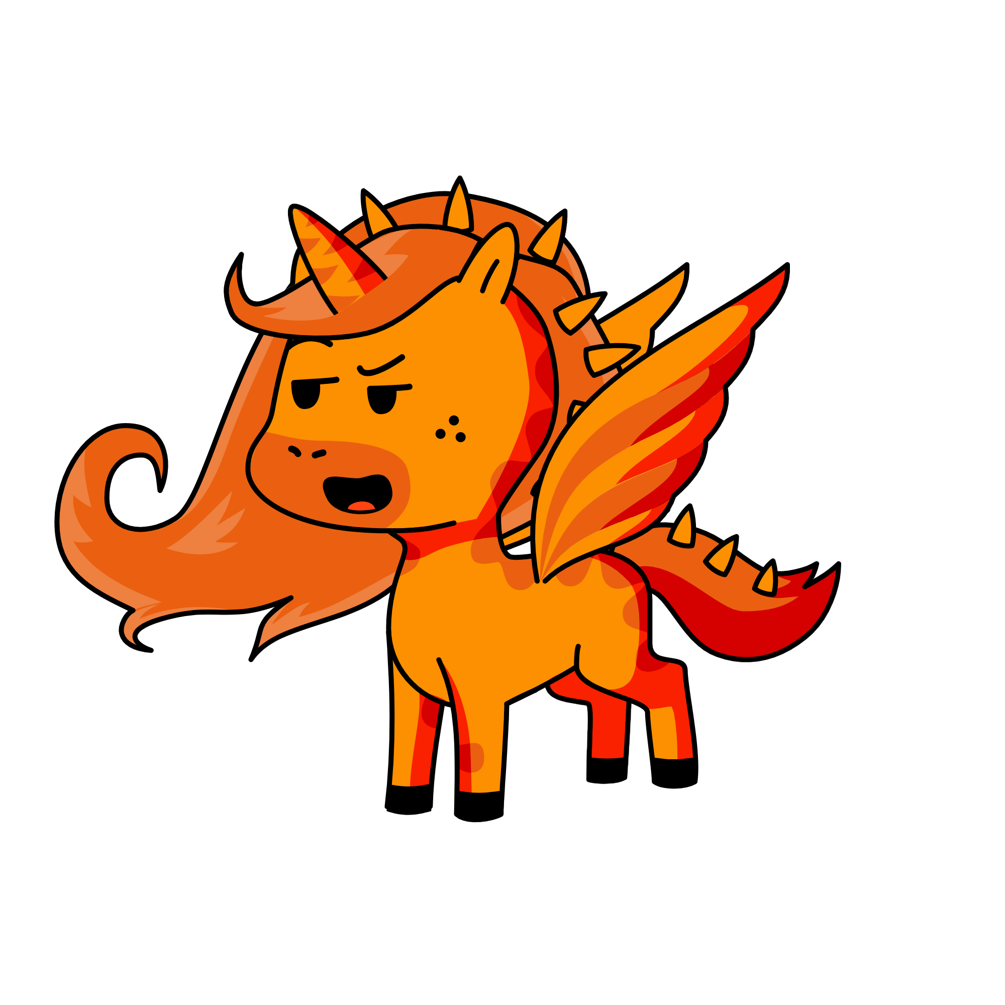 spiky, the unicorn