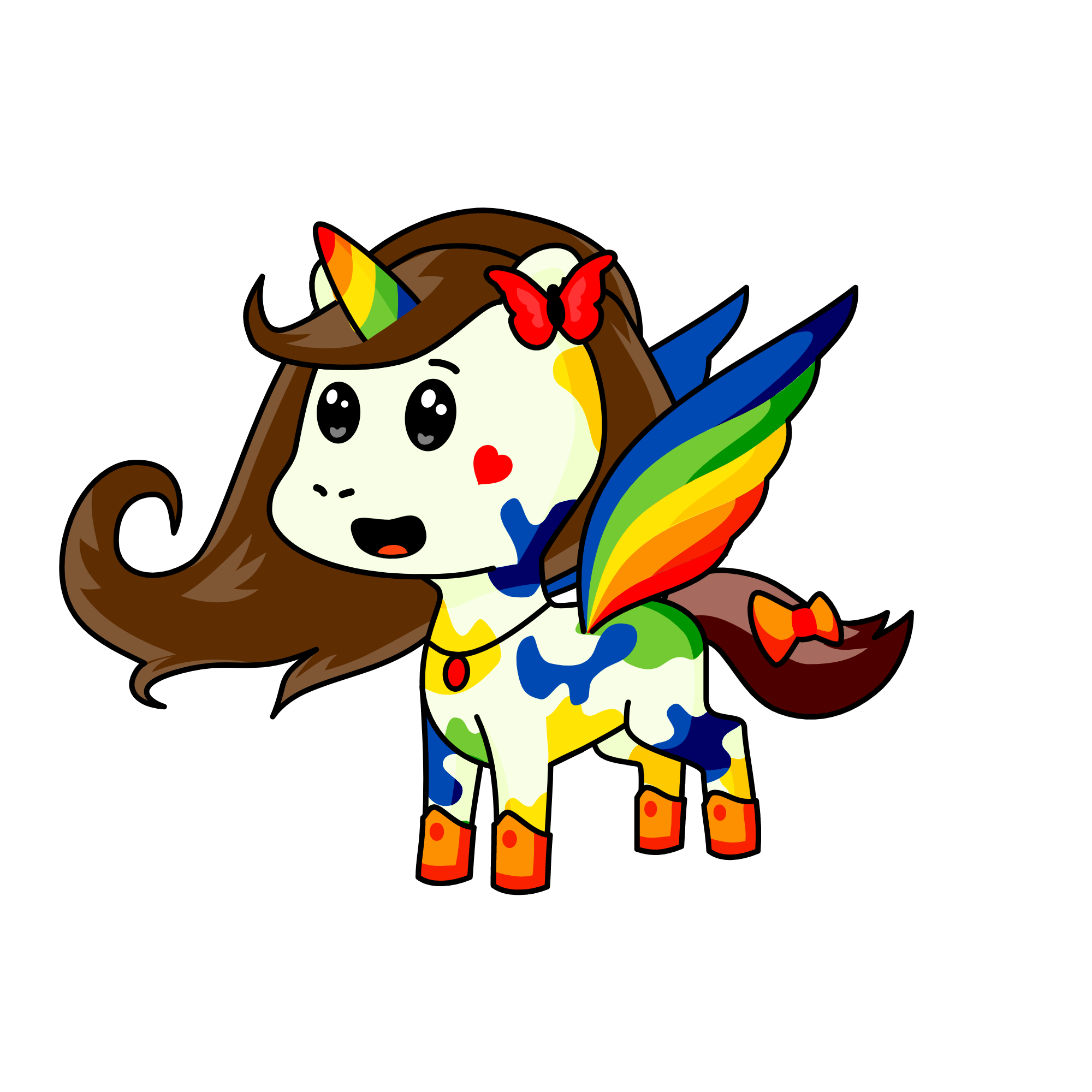 Princess Rainbow, the unicorn