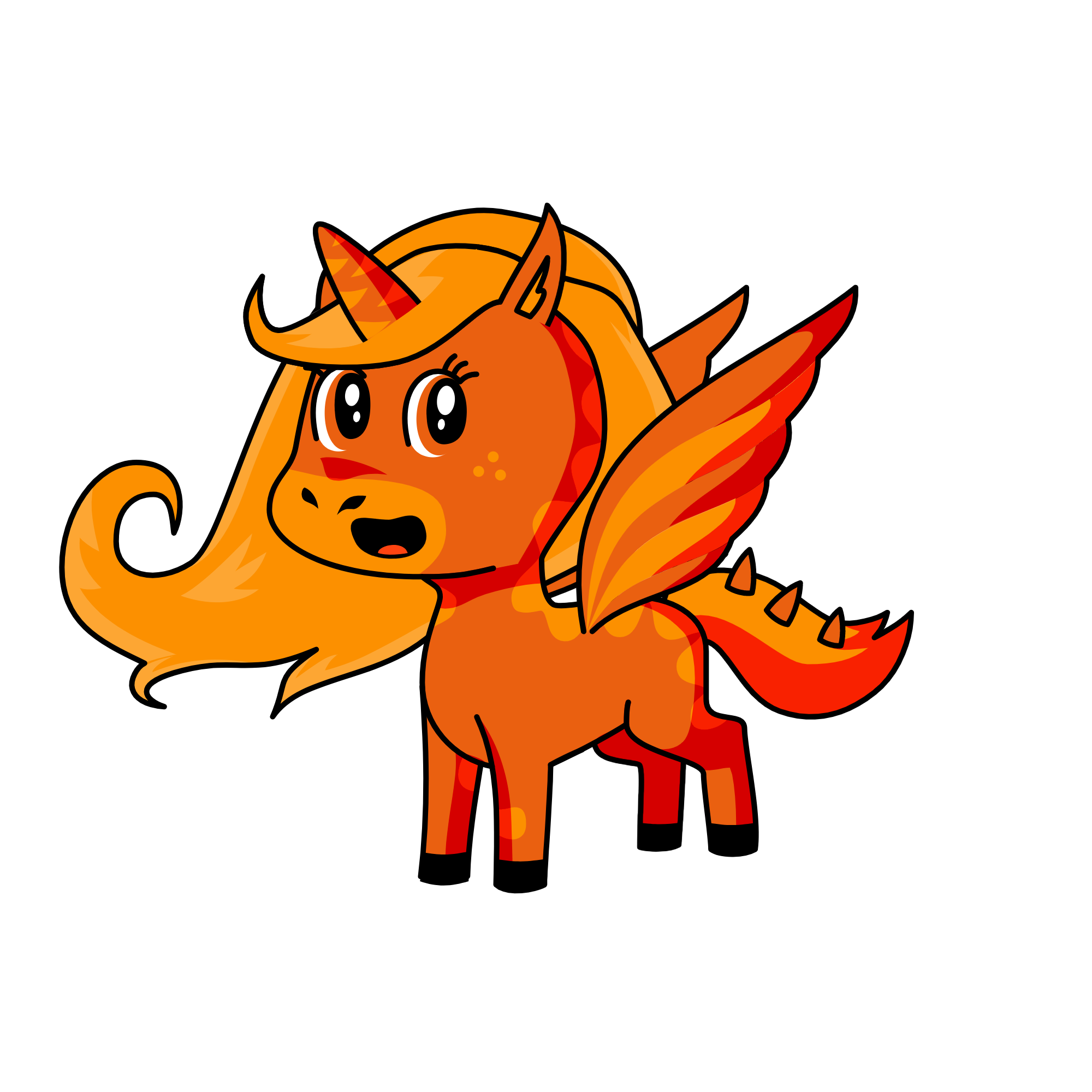 spiky, the unicorn