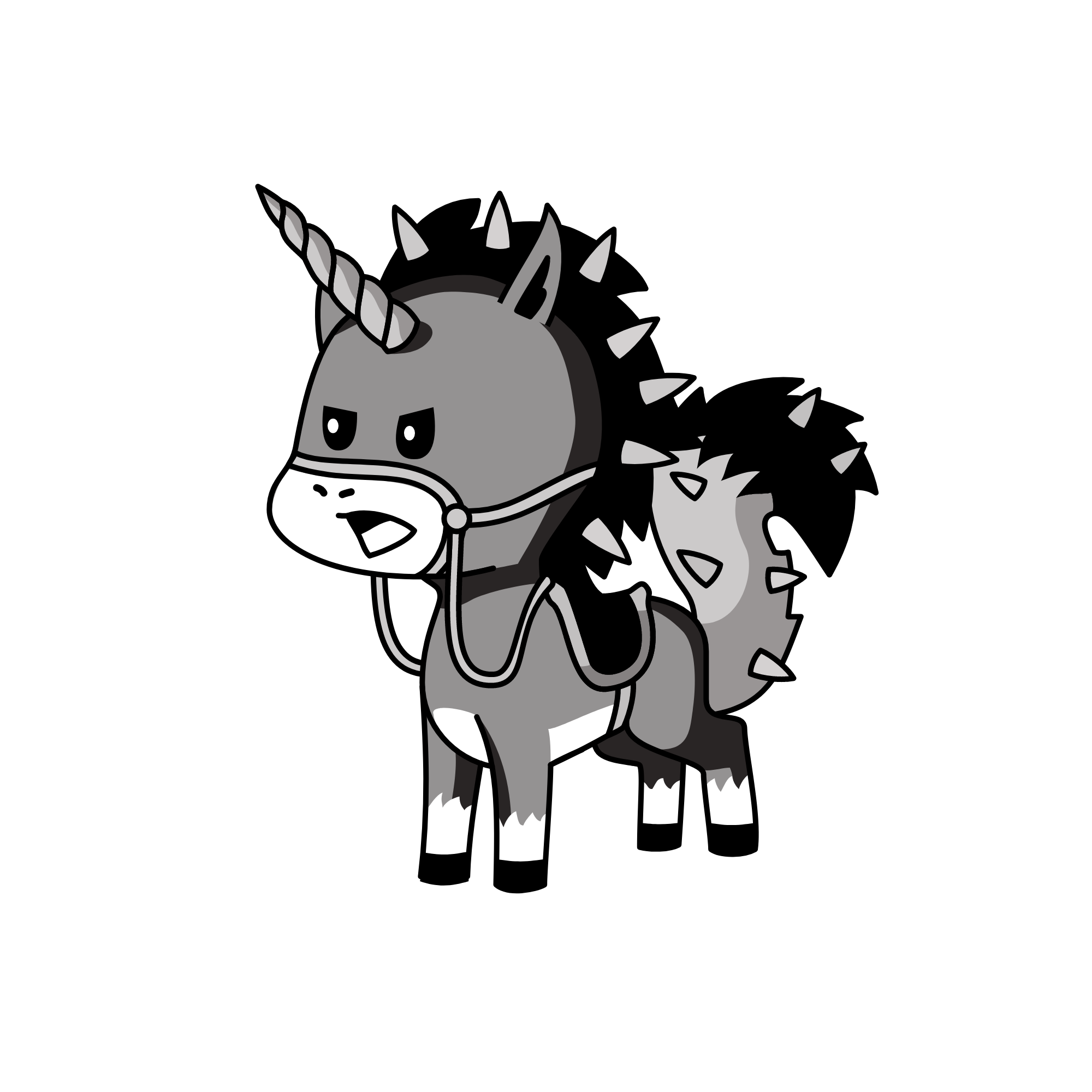 Grayla, the unicorn