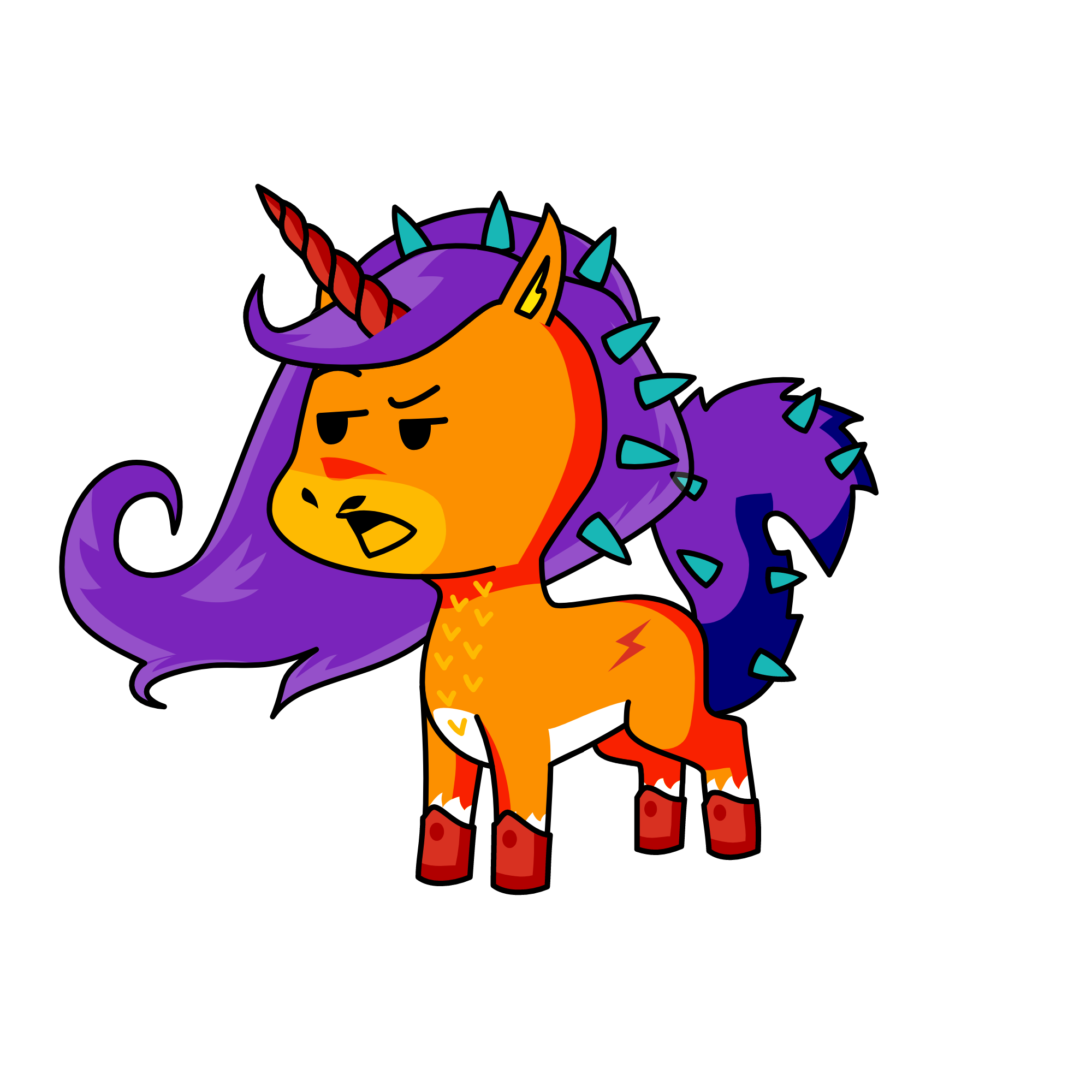 Spikes, the unicorn