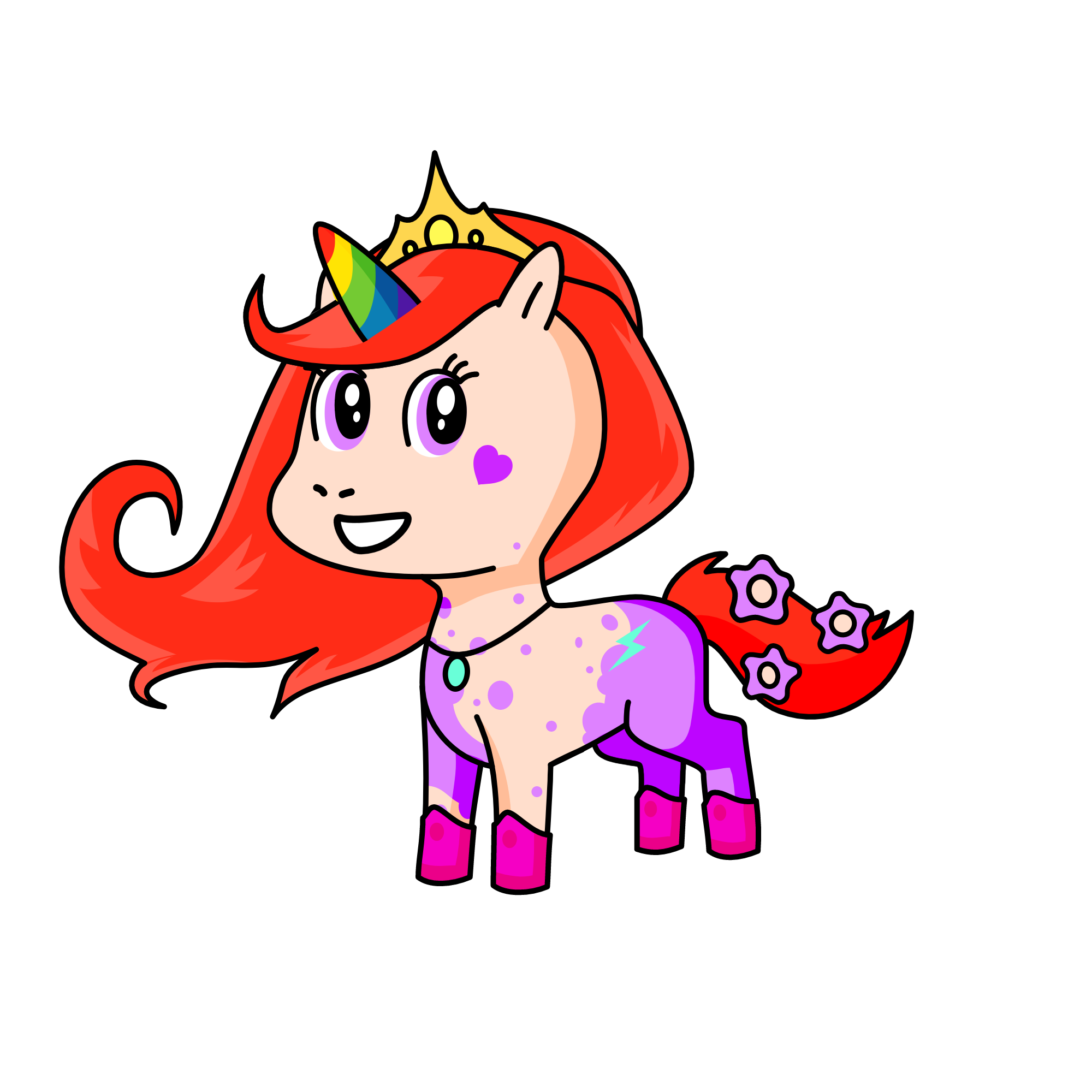 Rainbow Dash, the unicorn