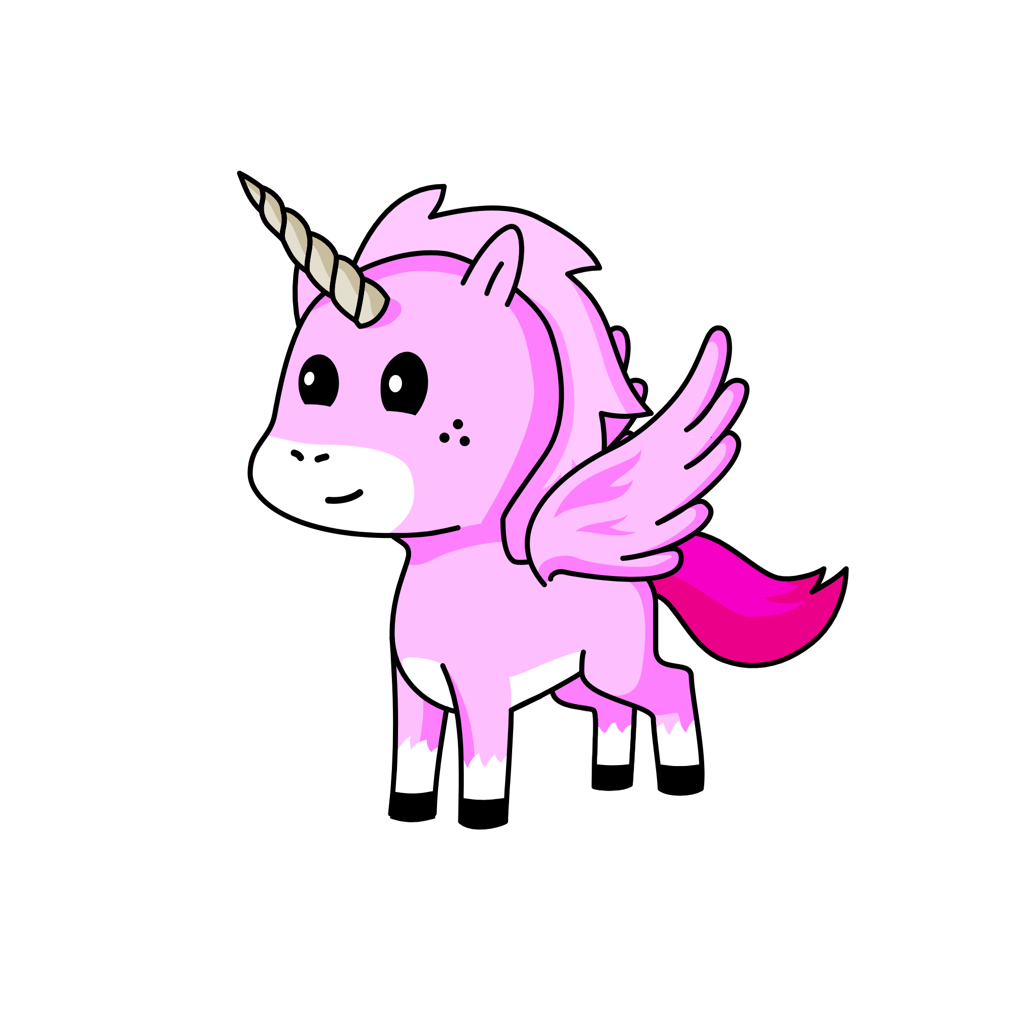 Pinky, the unicorn
