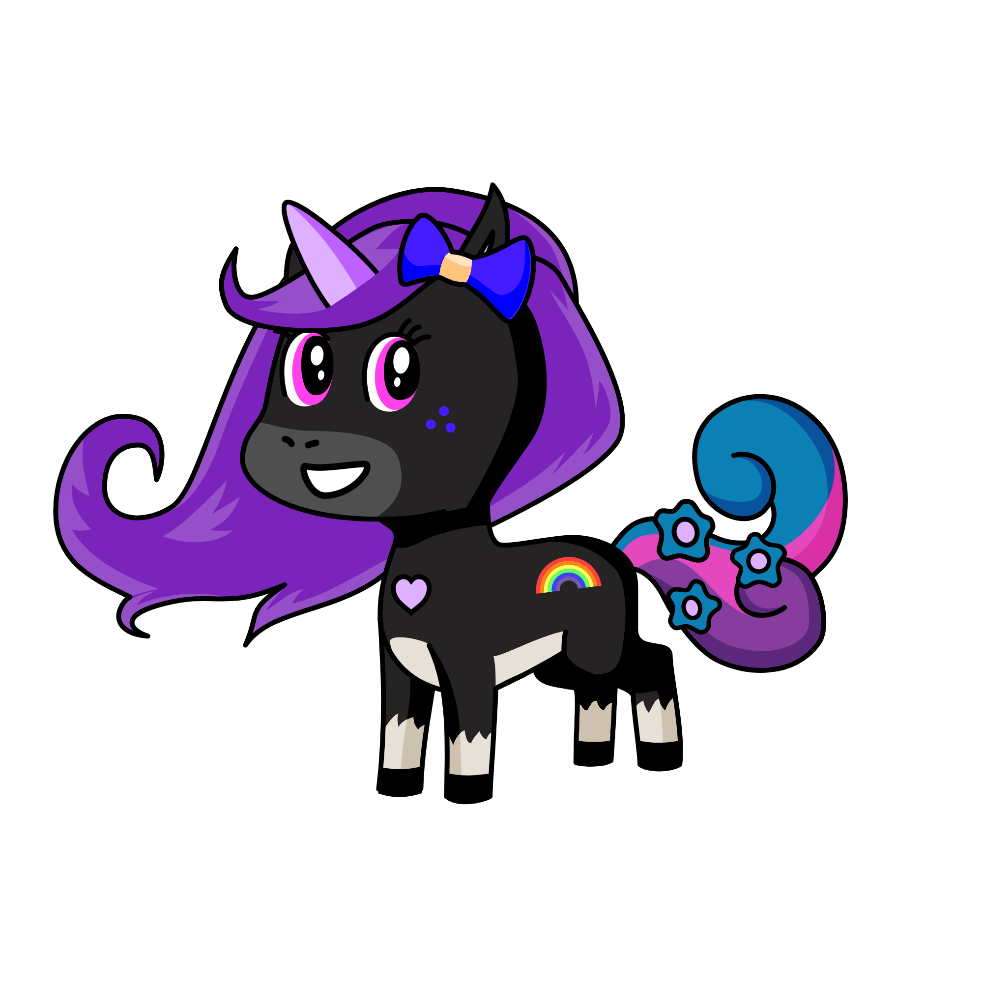 Darky, the unicorn
