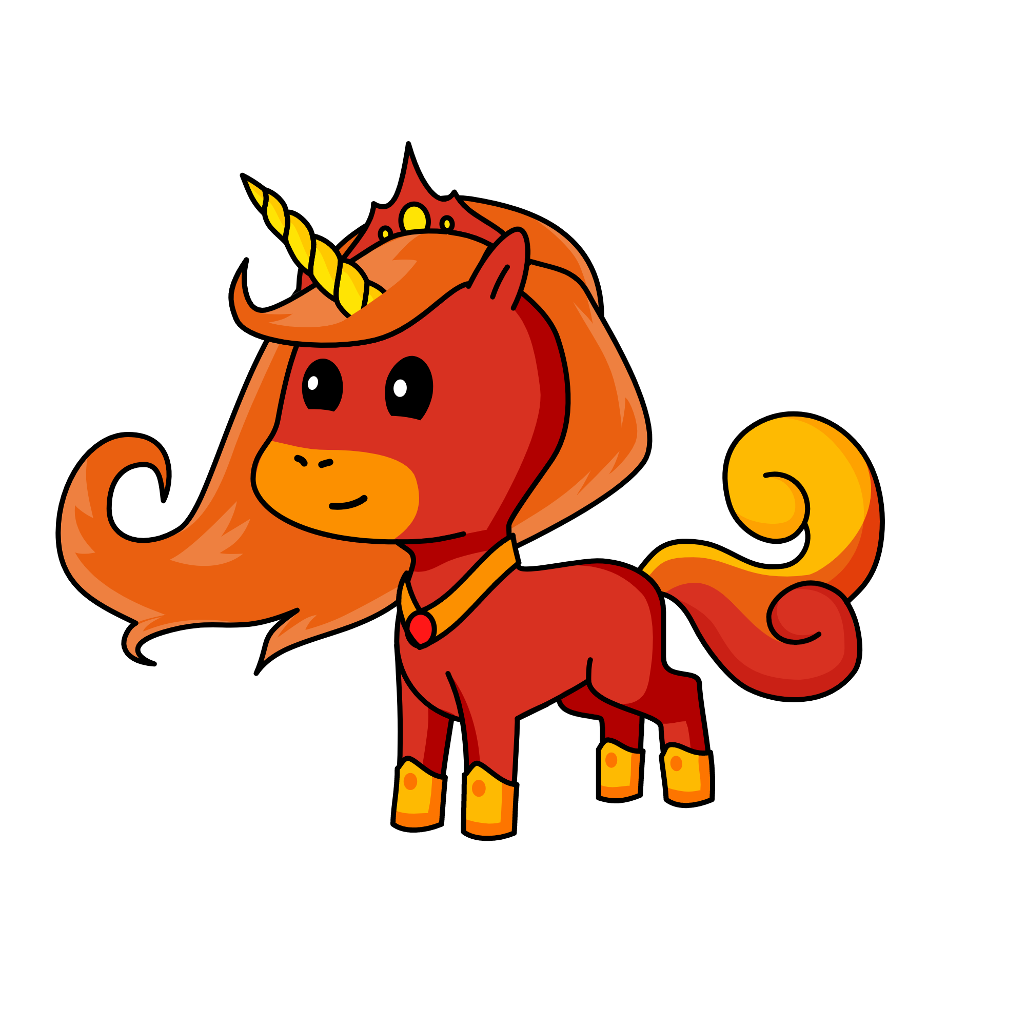 Fire, the unicorn