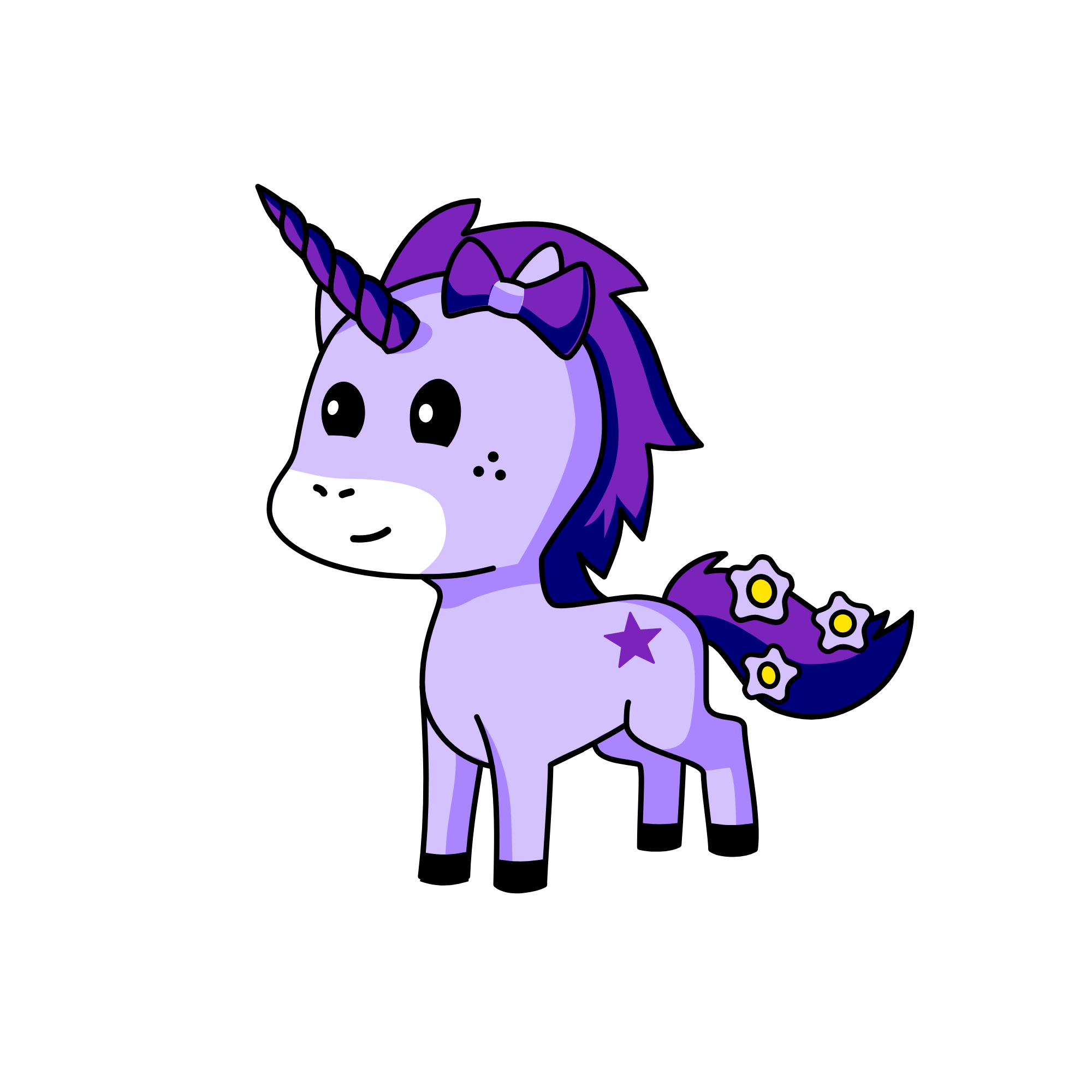 Lavender, the unicorn