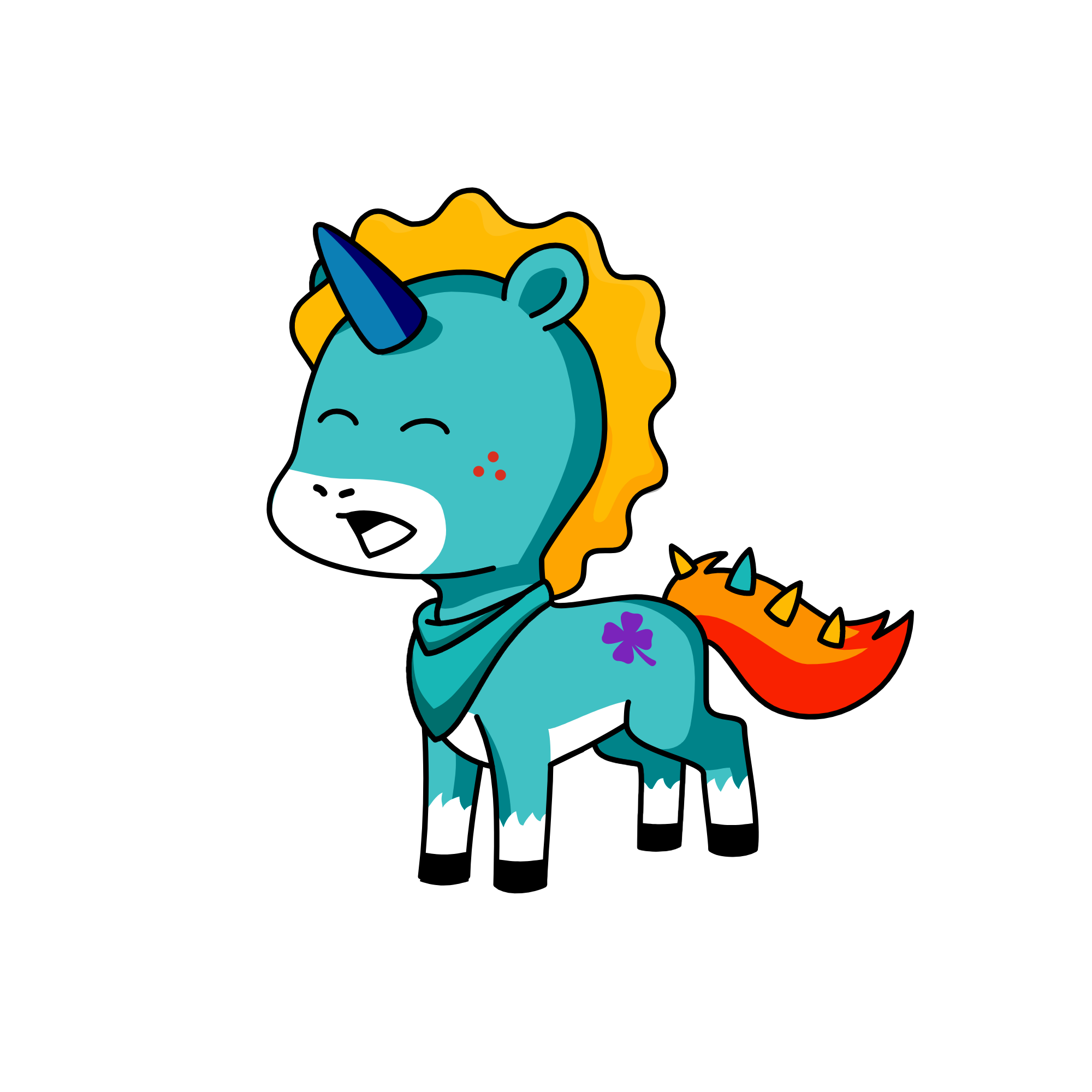 Sleepy, the unicorn