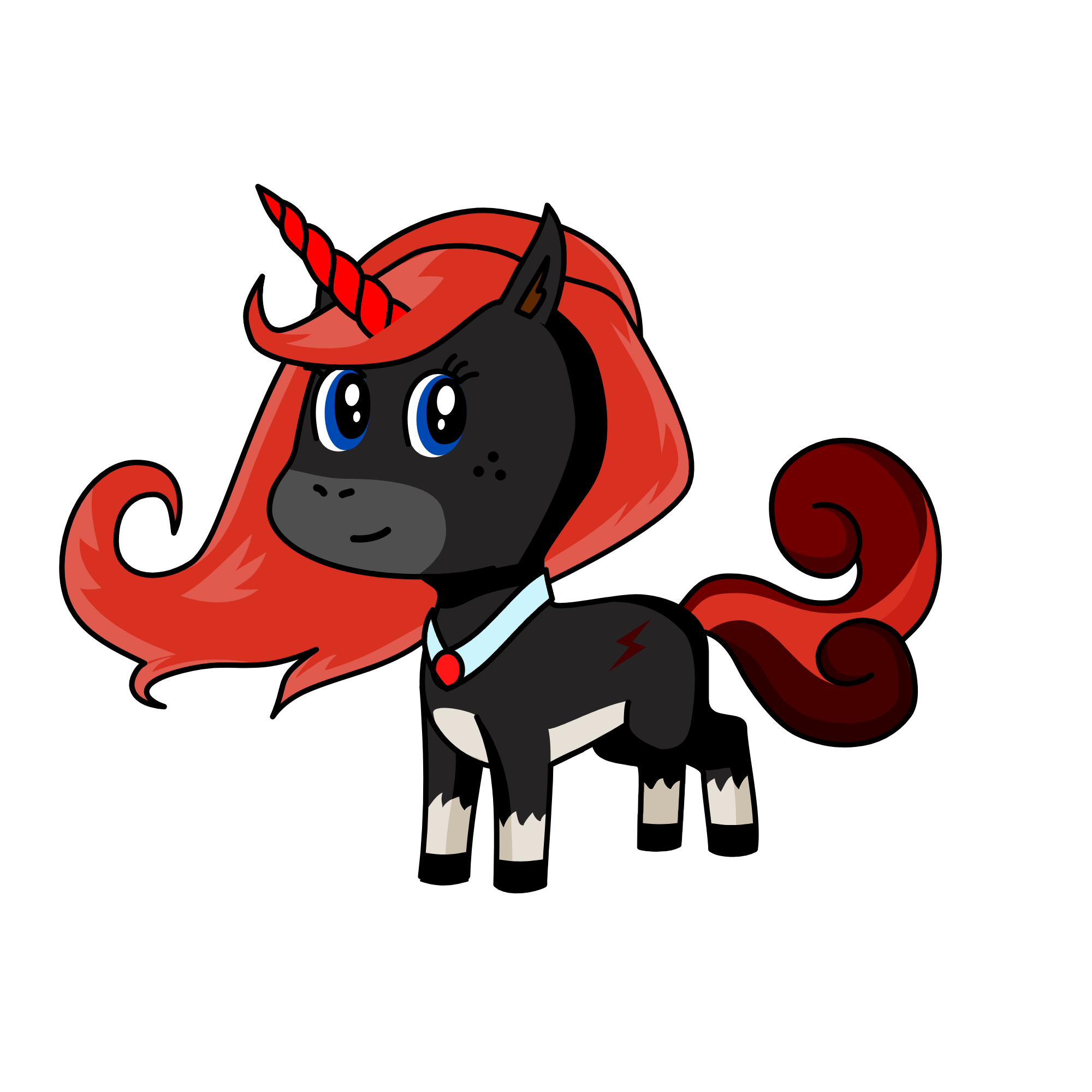 rose, the unicorn