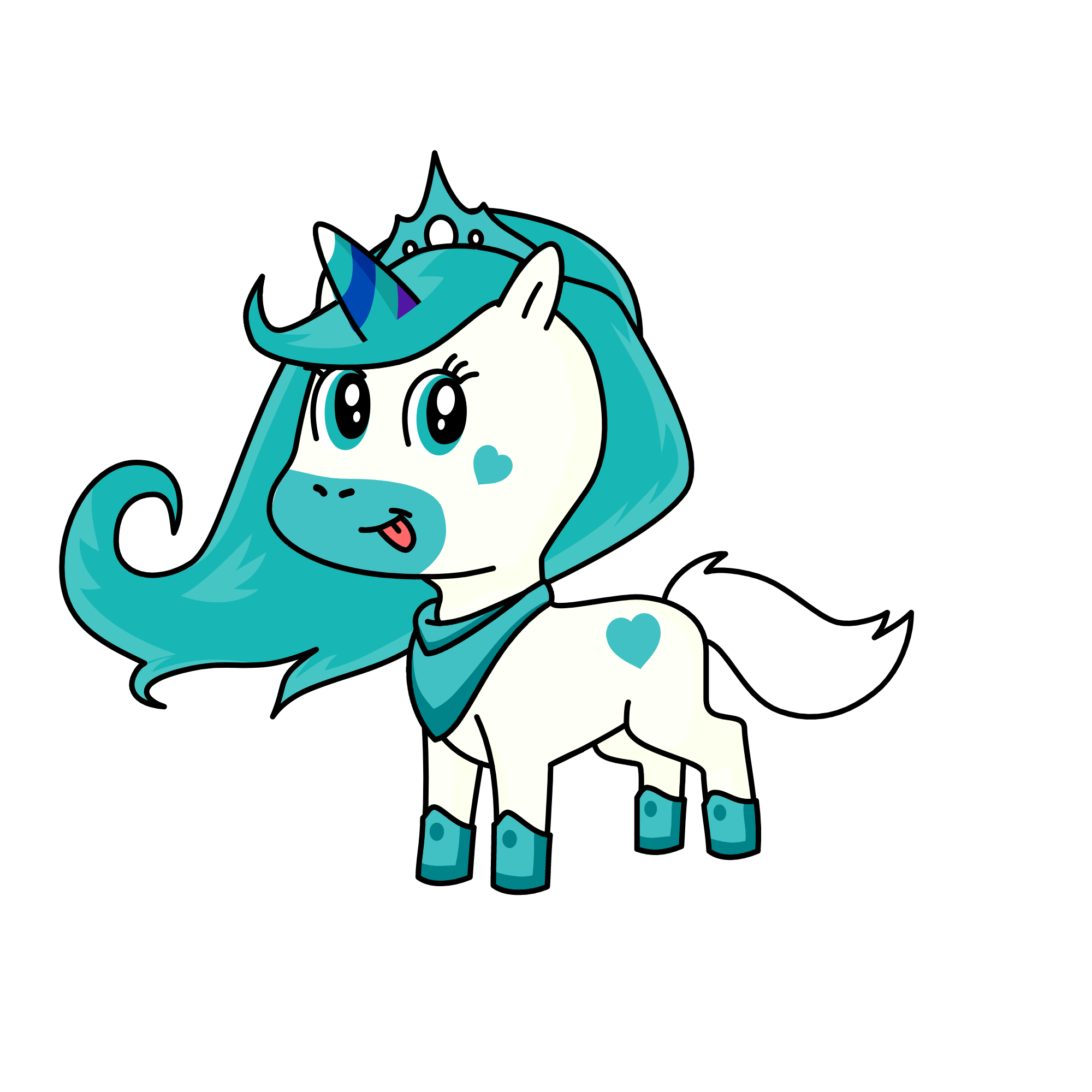 royal ice queen, the unicorn