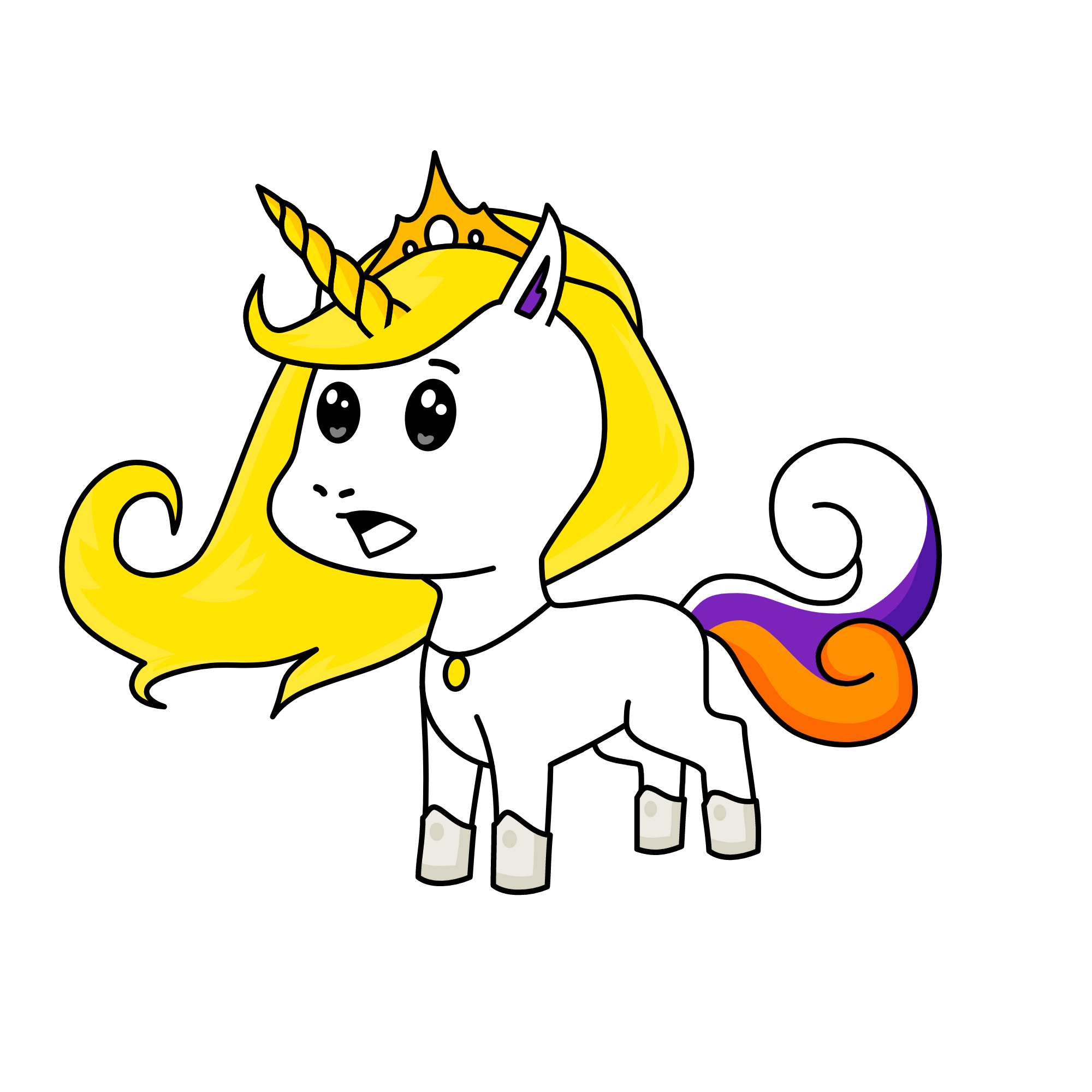 Sunshine Elsa, the unicorn