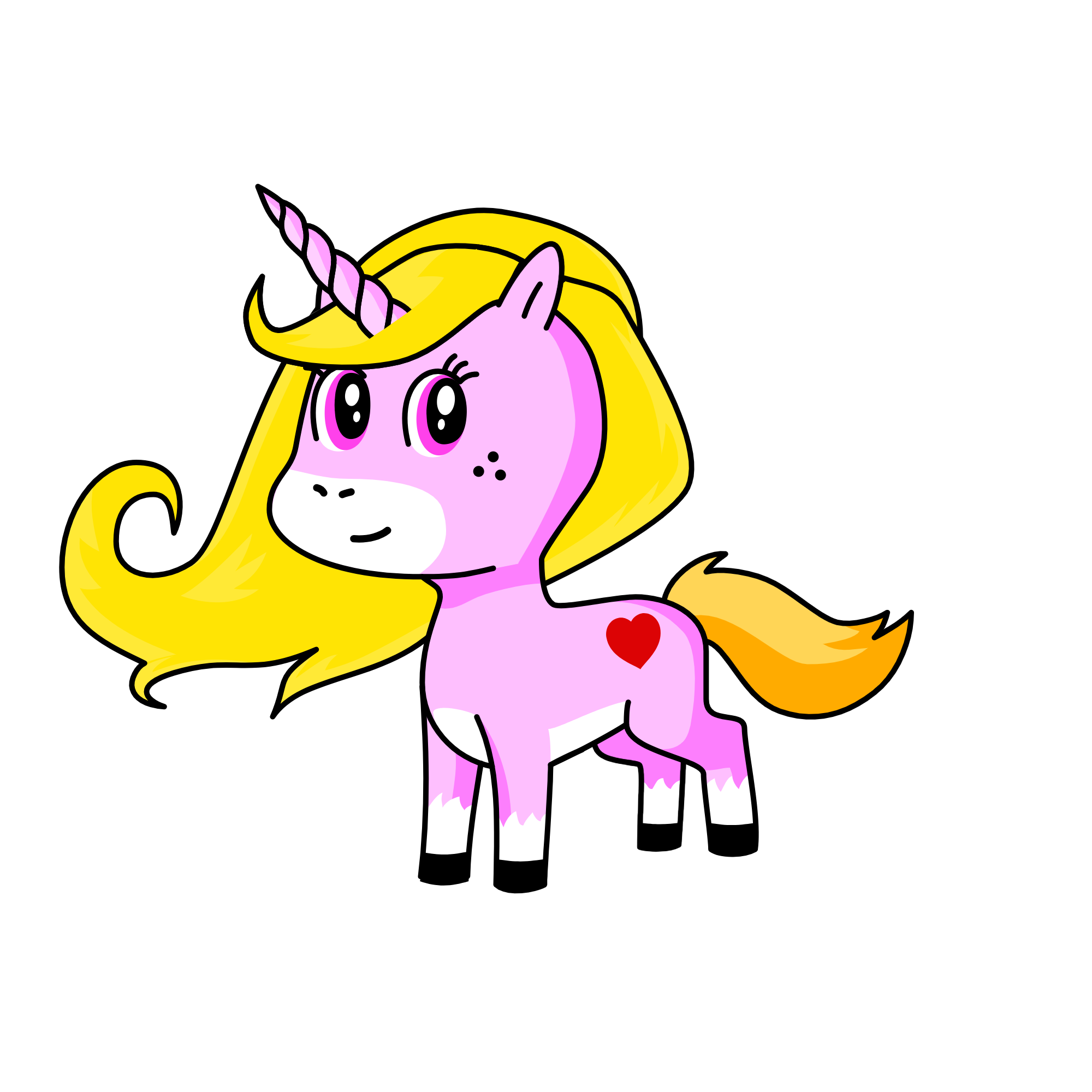 Rainbow, the unicorn
