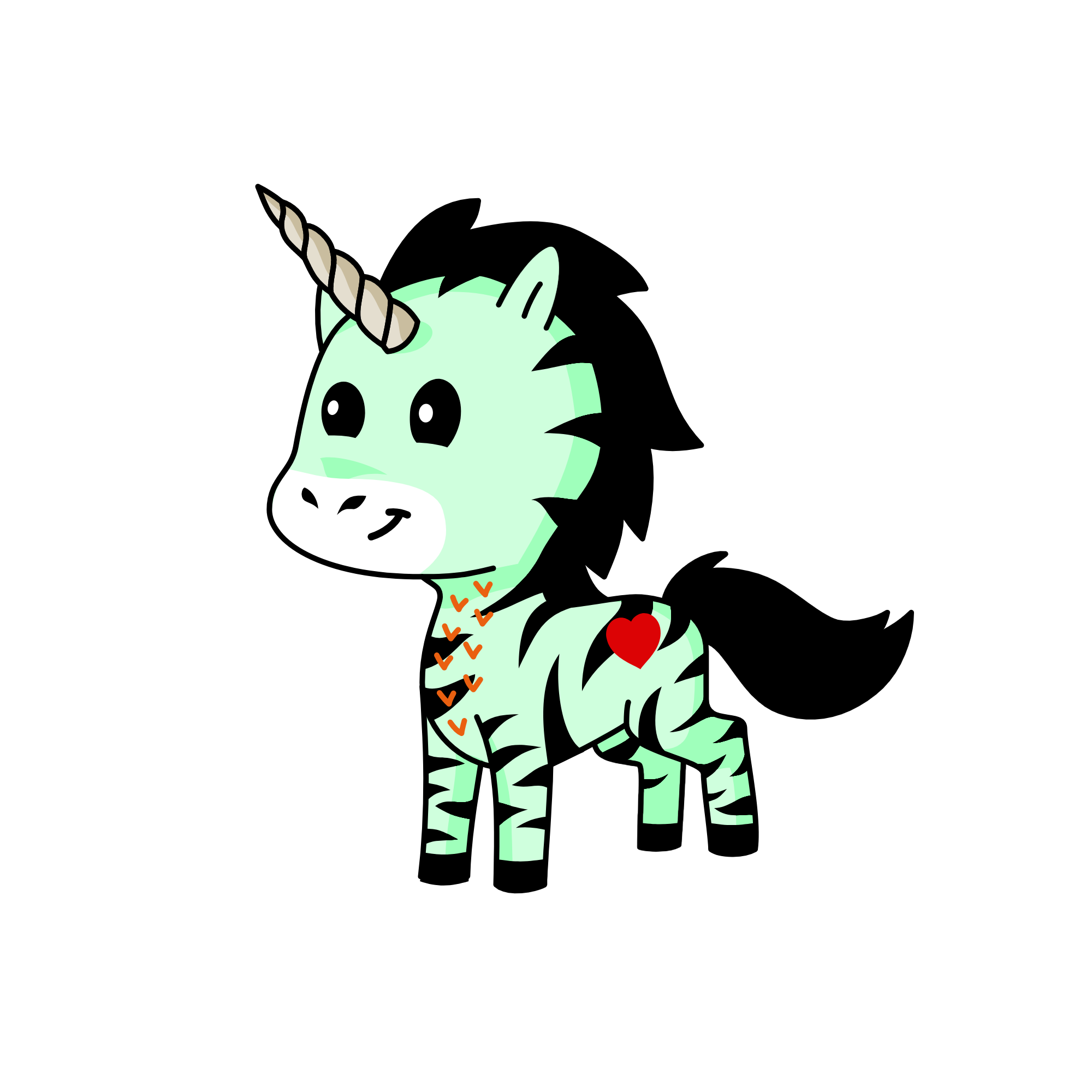 Zebra, the unicorn