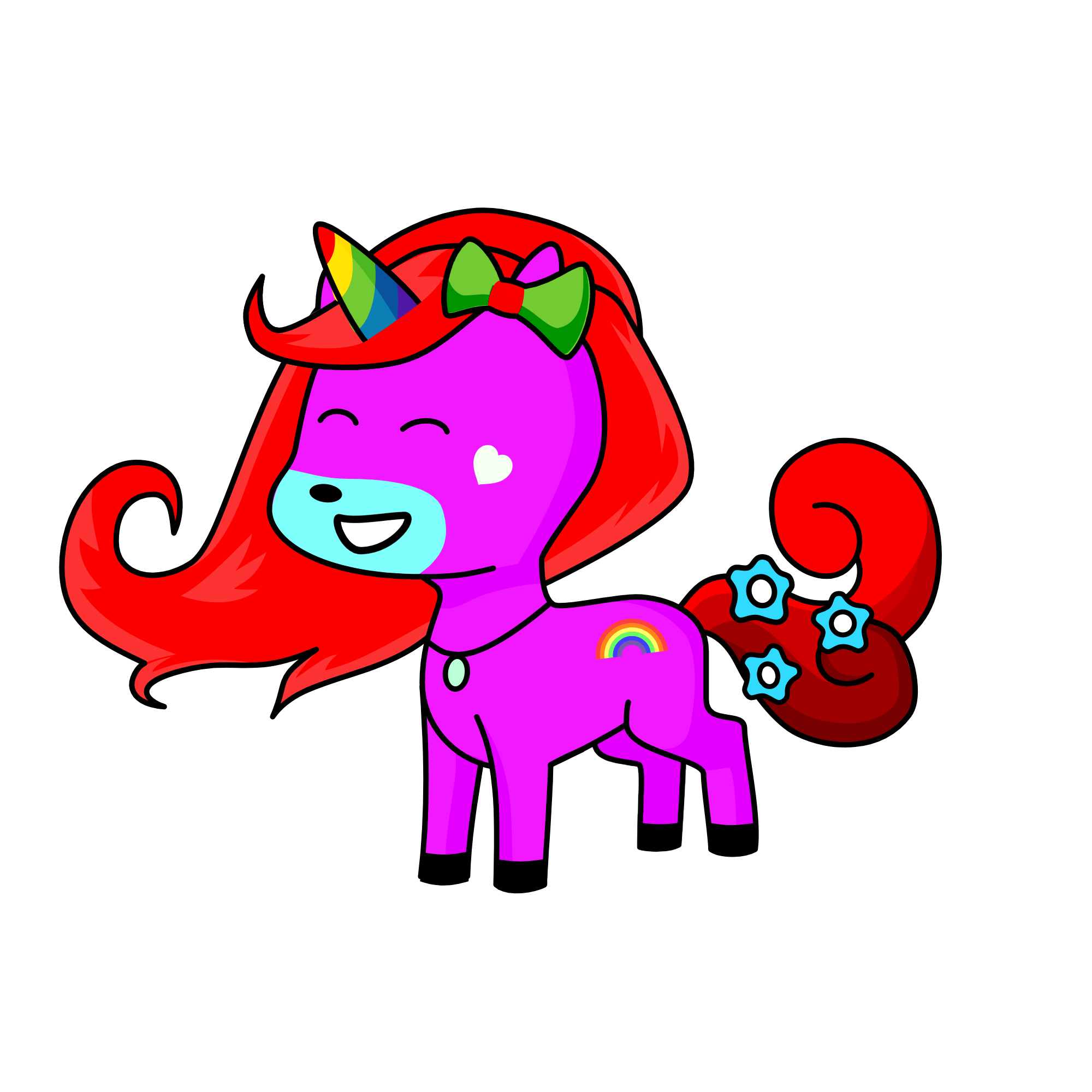 🧁🍡🍫🎂🍨🥧🍦🍧🍭🍬🍫, the unicorn